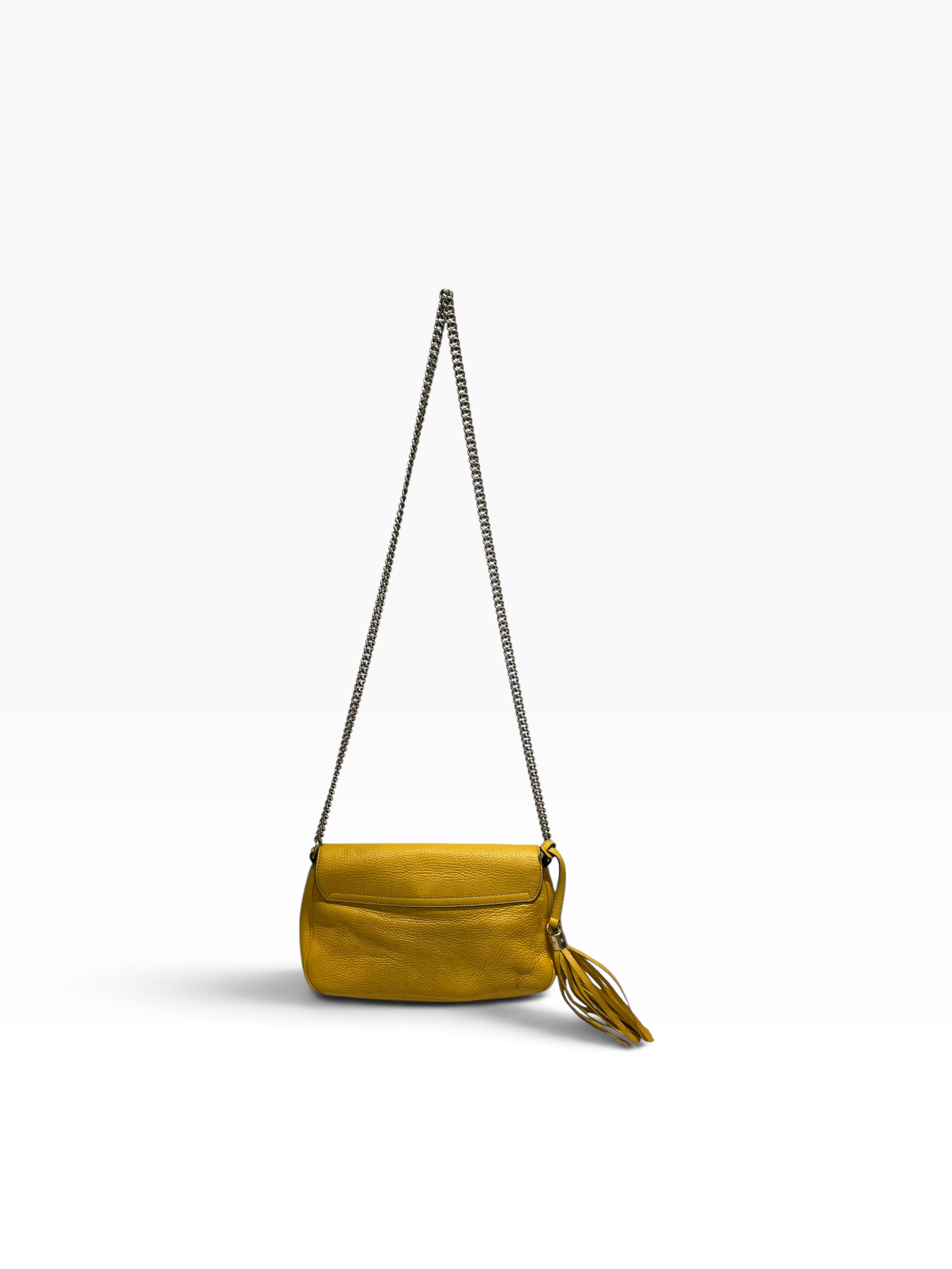 GUCCI/Cross Body Bag/Leather/YEL/Soho GG Logo- Tassel view 2