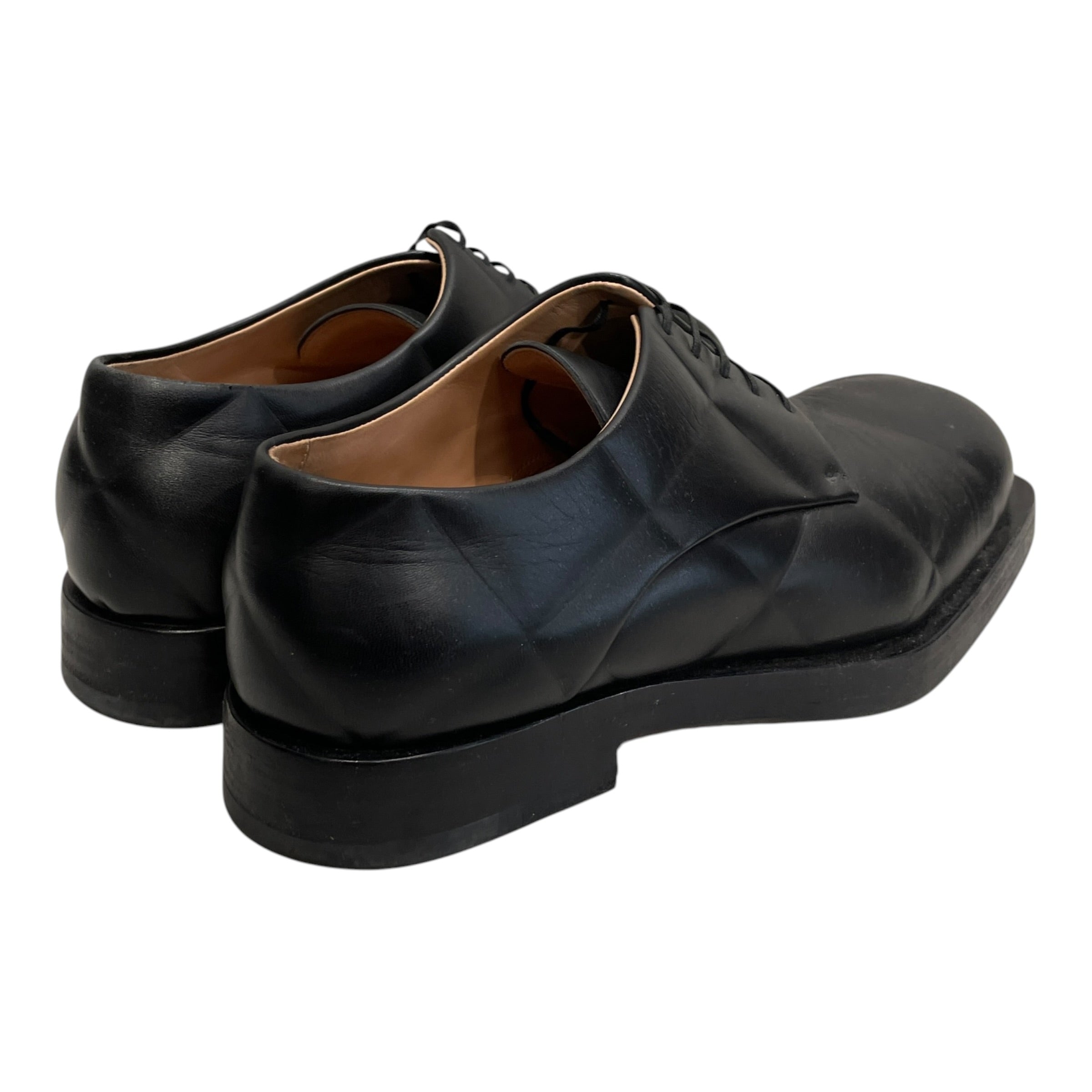 BOTTEGA VENETA/Dress Shoes/EU 44/Leather/BLK/STRUT GRID DERBY SQUARE TOE view 2