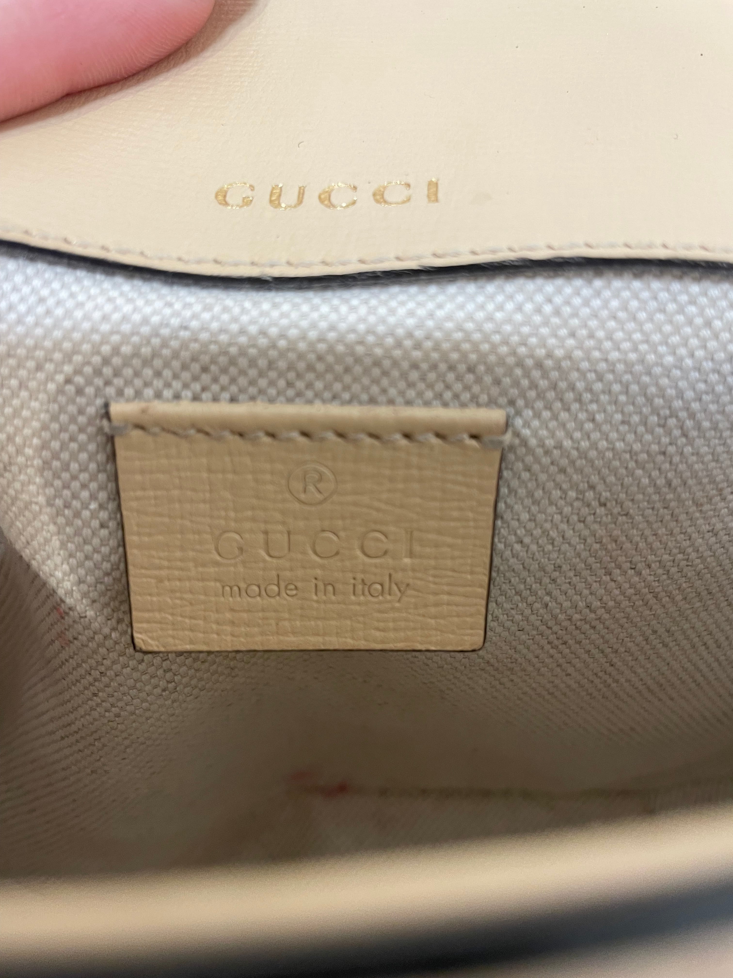 GUCCI/Cross Body Bag/Leather/CRM/Horsebit 1955 view 5