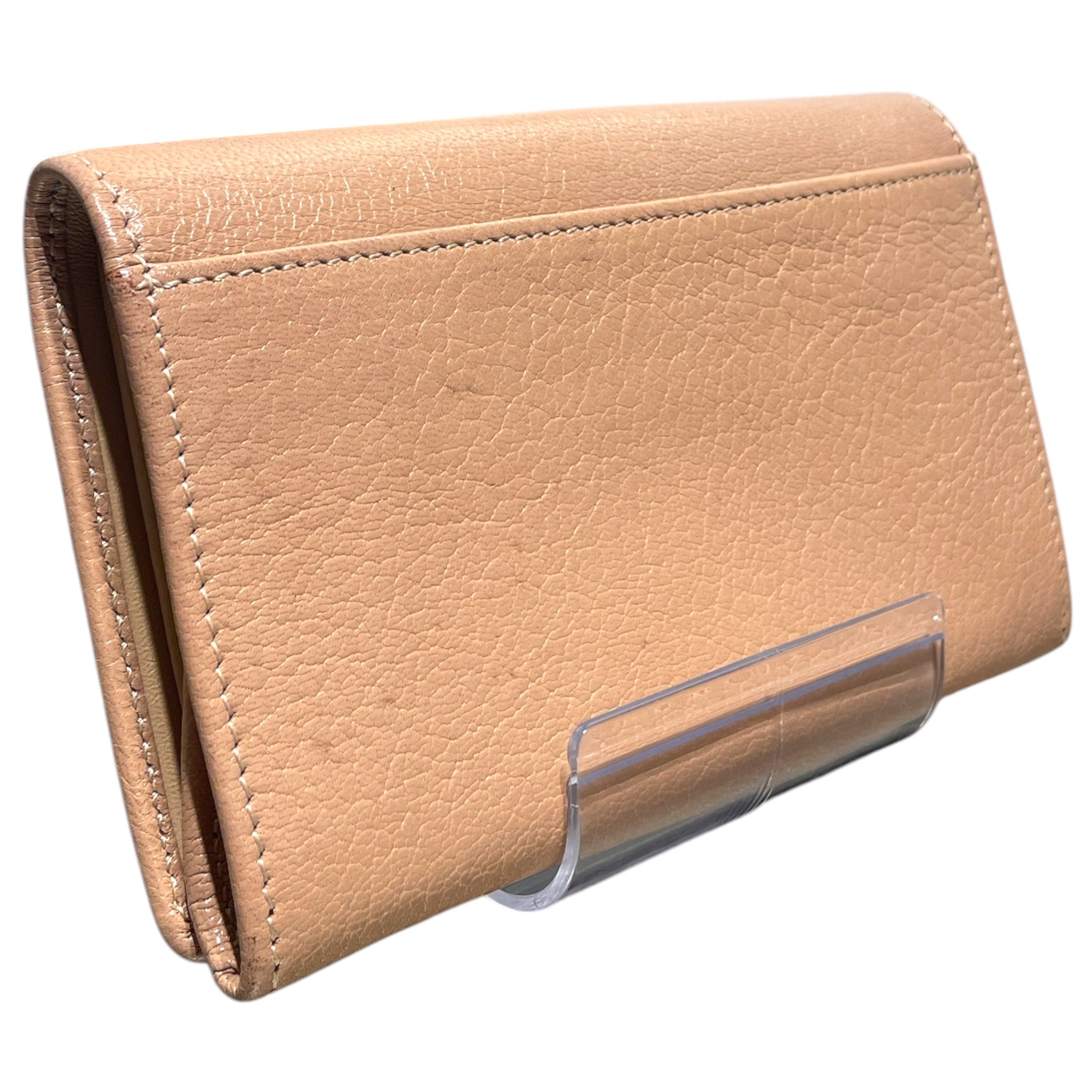 JIMMY CHOO/Long Wallet/Leather/BEG/L's/Bifold Long Wallet view 2