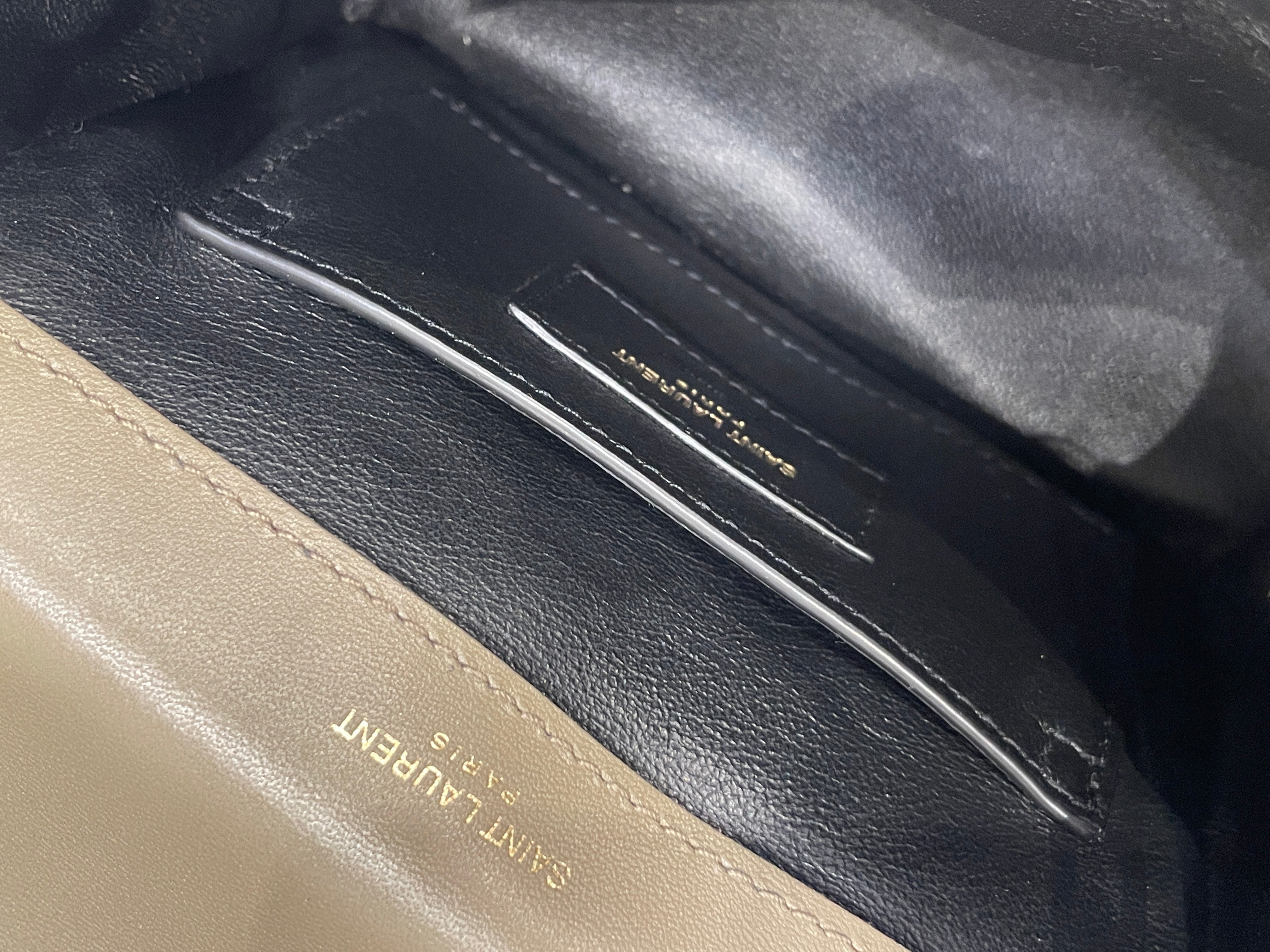 YVES SAINT LAURENT/Cross Body Bag/Velour/GRN/VELVET BUCKET BAG view 5