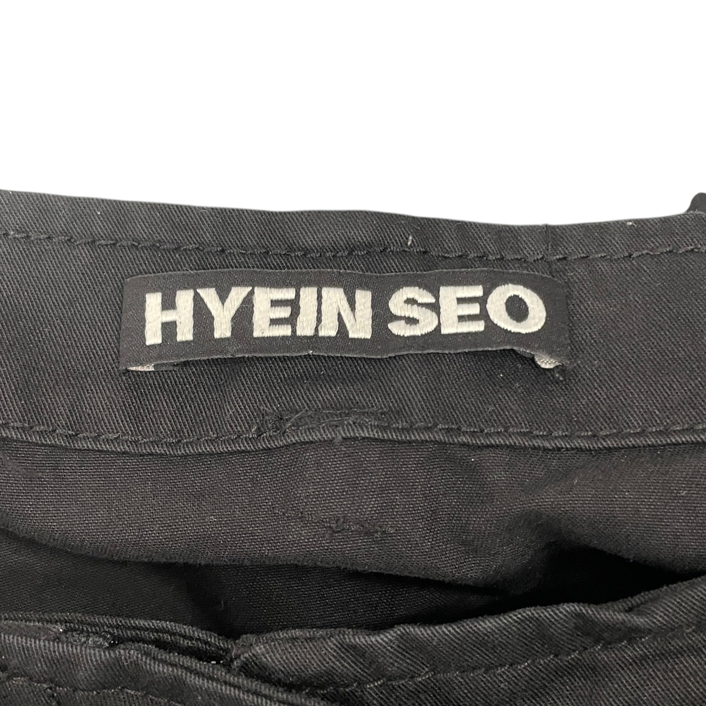 HYEIN SEO/Straight Pants/1/Cotton/BLK/ANGULAR PANEL view 3