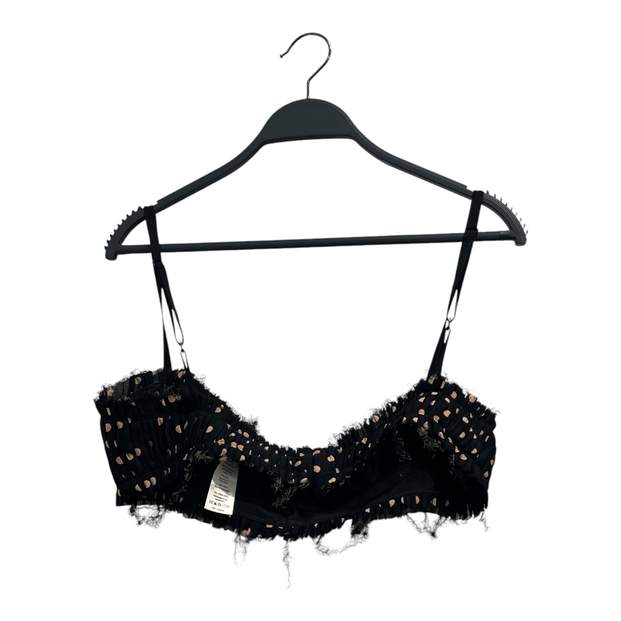 KHAITE/T&B Set/6/Polka dot/Silk/BLK/BLOOMER SHORTS/ BRA TOP view 2
