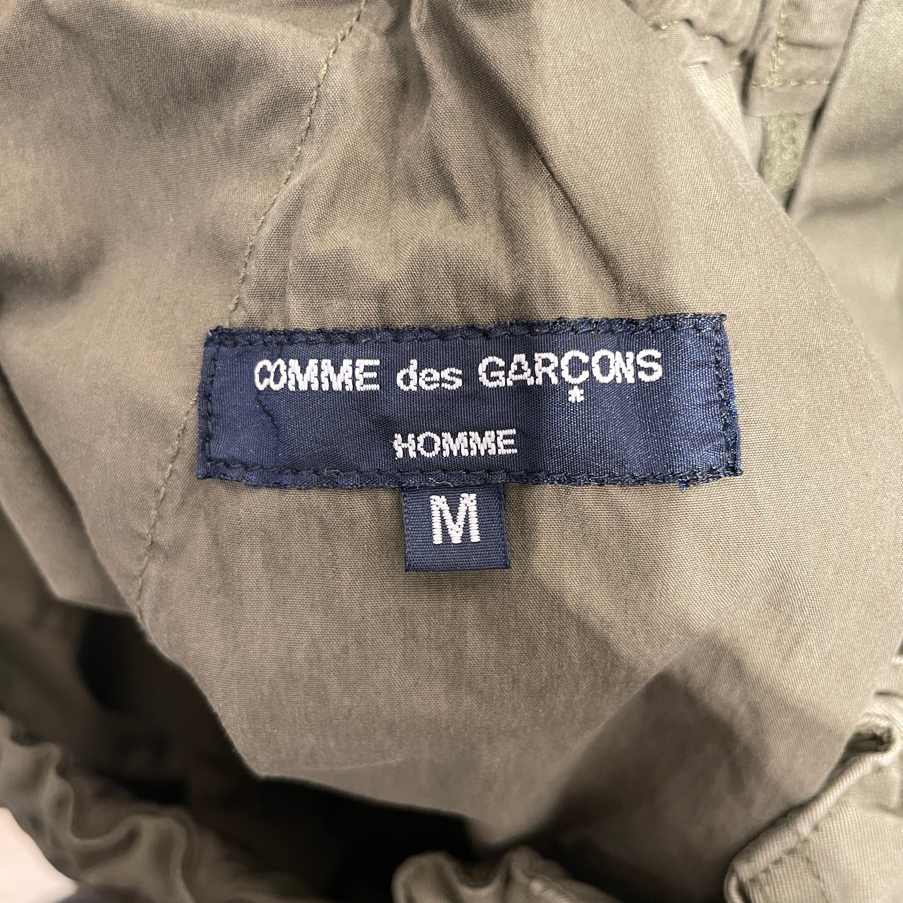 COMME des GARCONS/Cargo Pants/M/Cotton/GRN/DRAW STRING view 3