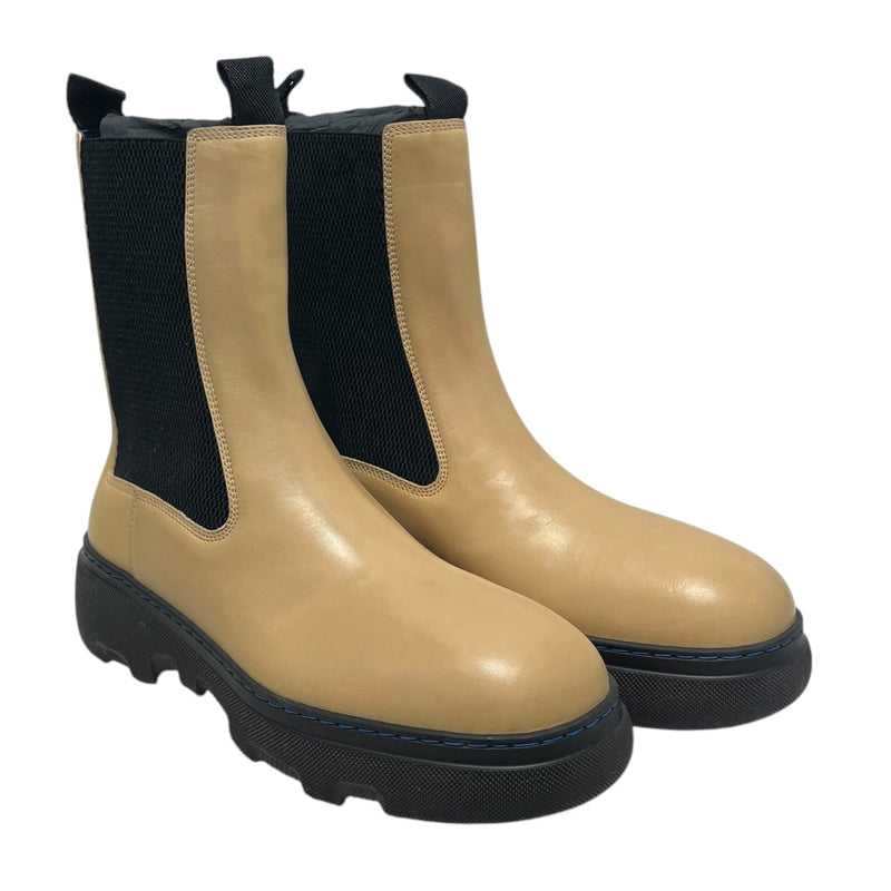 BURBERRY/Chelsea Boots/EU 41/Leather/BEG/CHELSEA CREEPER BOOT