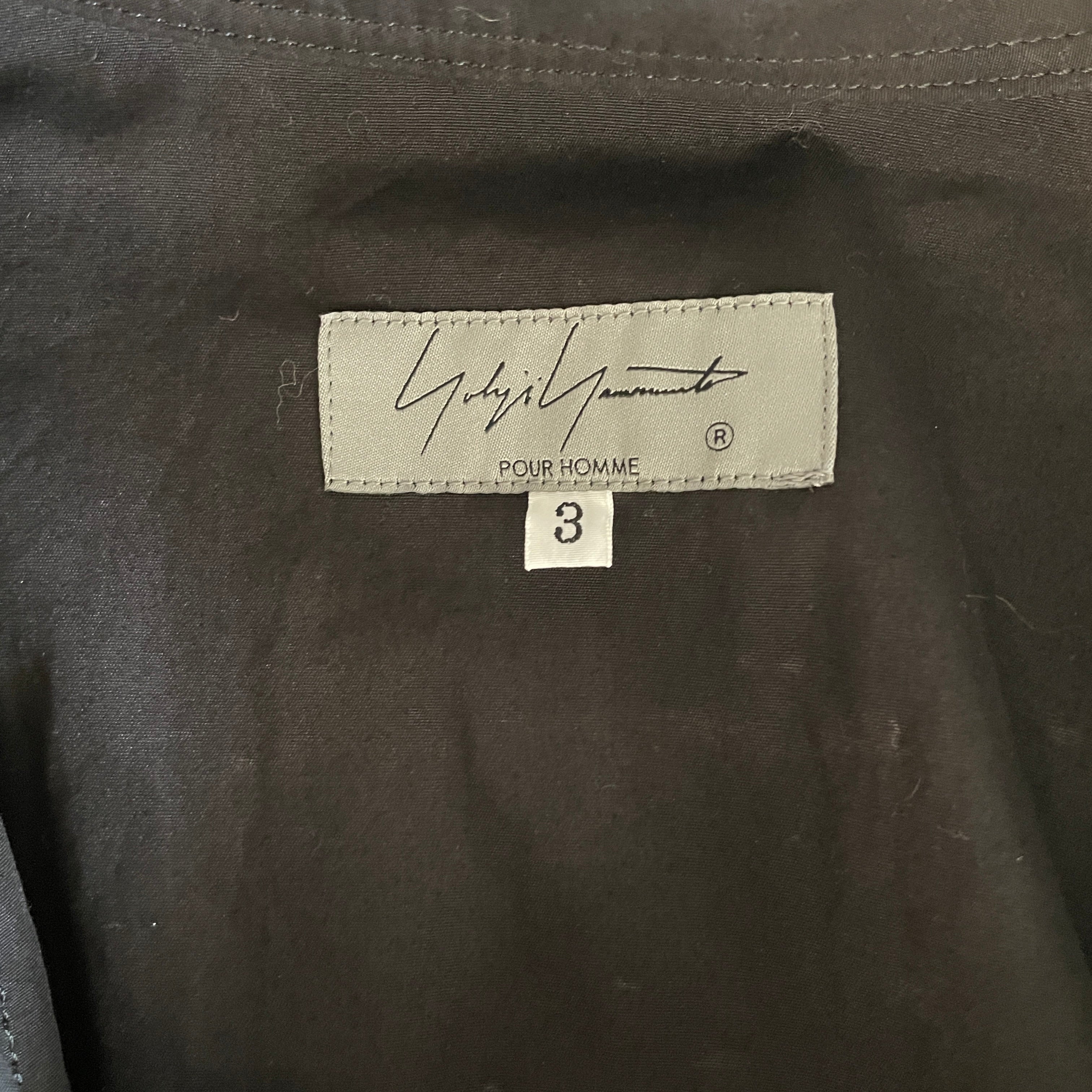 YOHJI YAMAMOTO/LS Shirt/3/BLK/ view 3