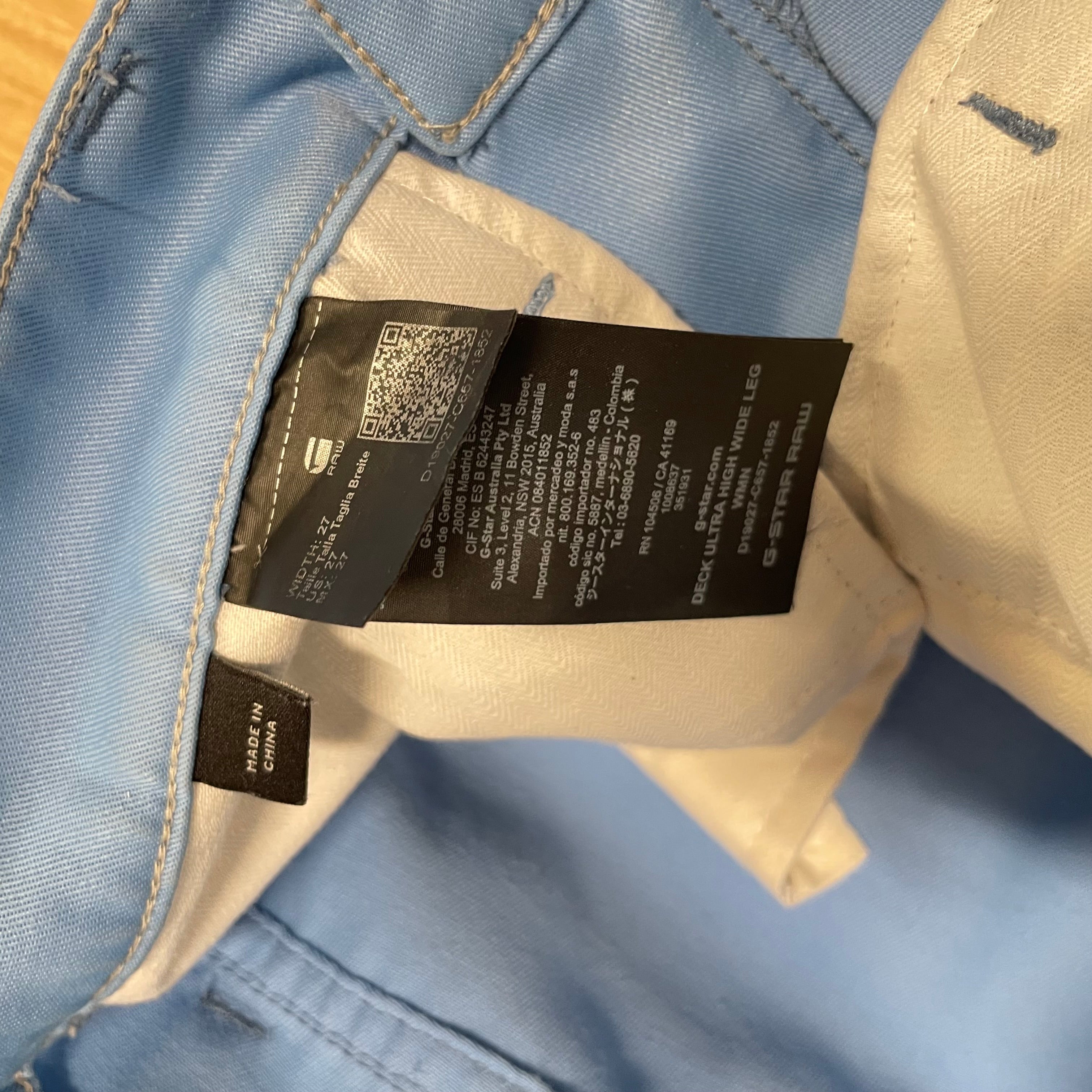 G-STAR RAW/Bootcut Pants/14/Cotton/BLU/POWDER BLUE BELL BOTTOMS view 3