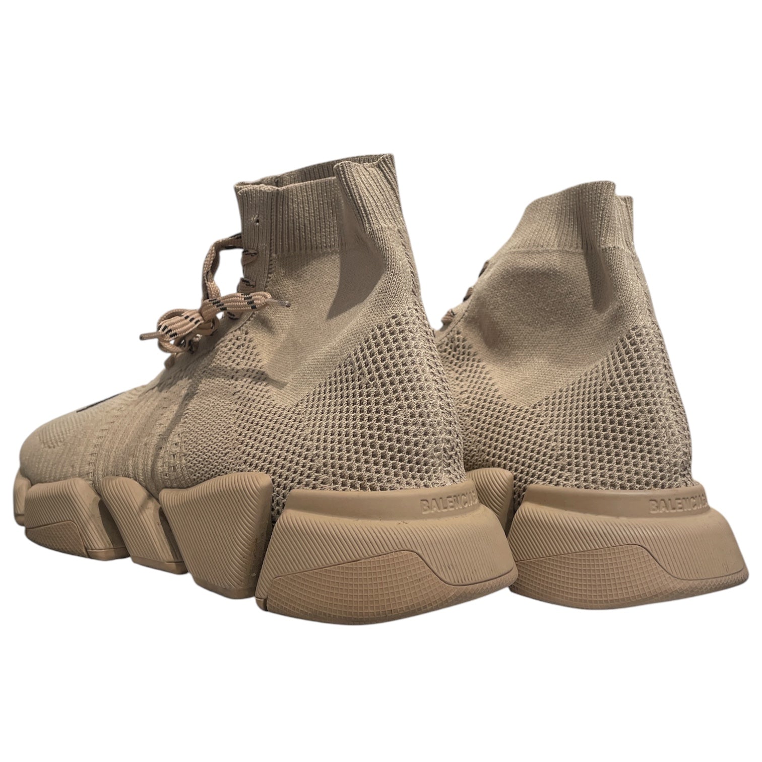 BALENCIAGA/Hi-Sneakers/EU 44/Cotton/BEG/LACE UP SPEED 2.0 view 2