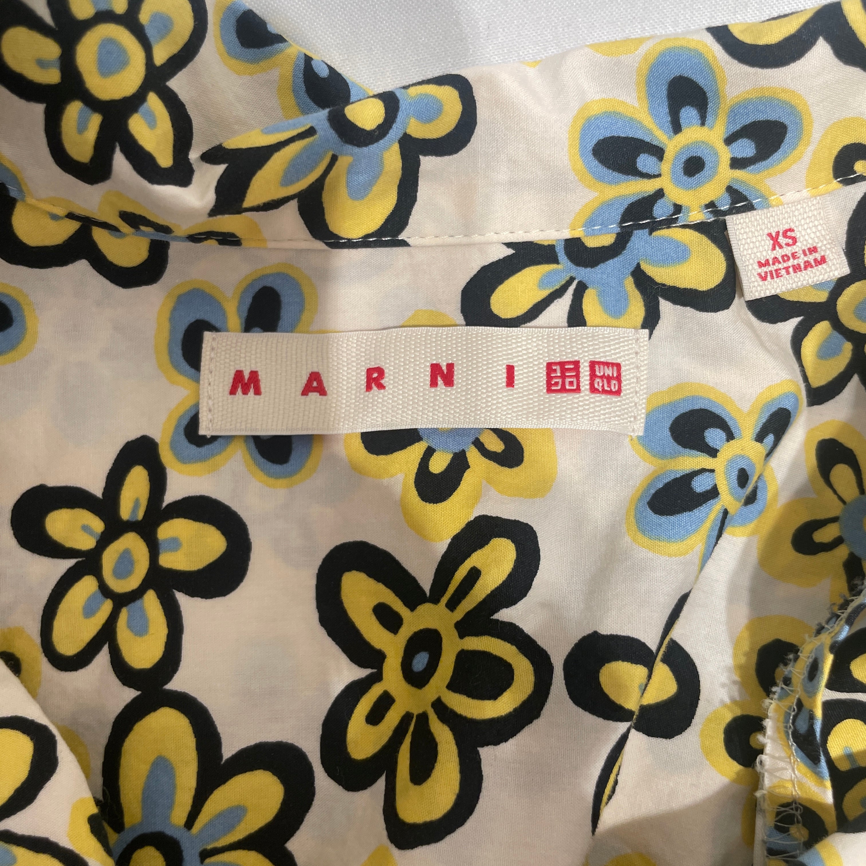 UNIQLO×MARNI/SS Shirt/L/Cotton/YEL/All Over Print/ view 3