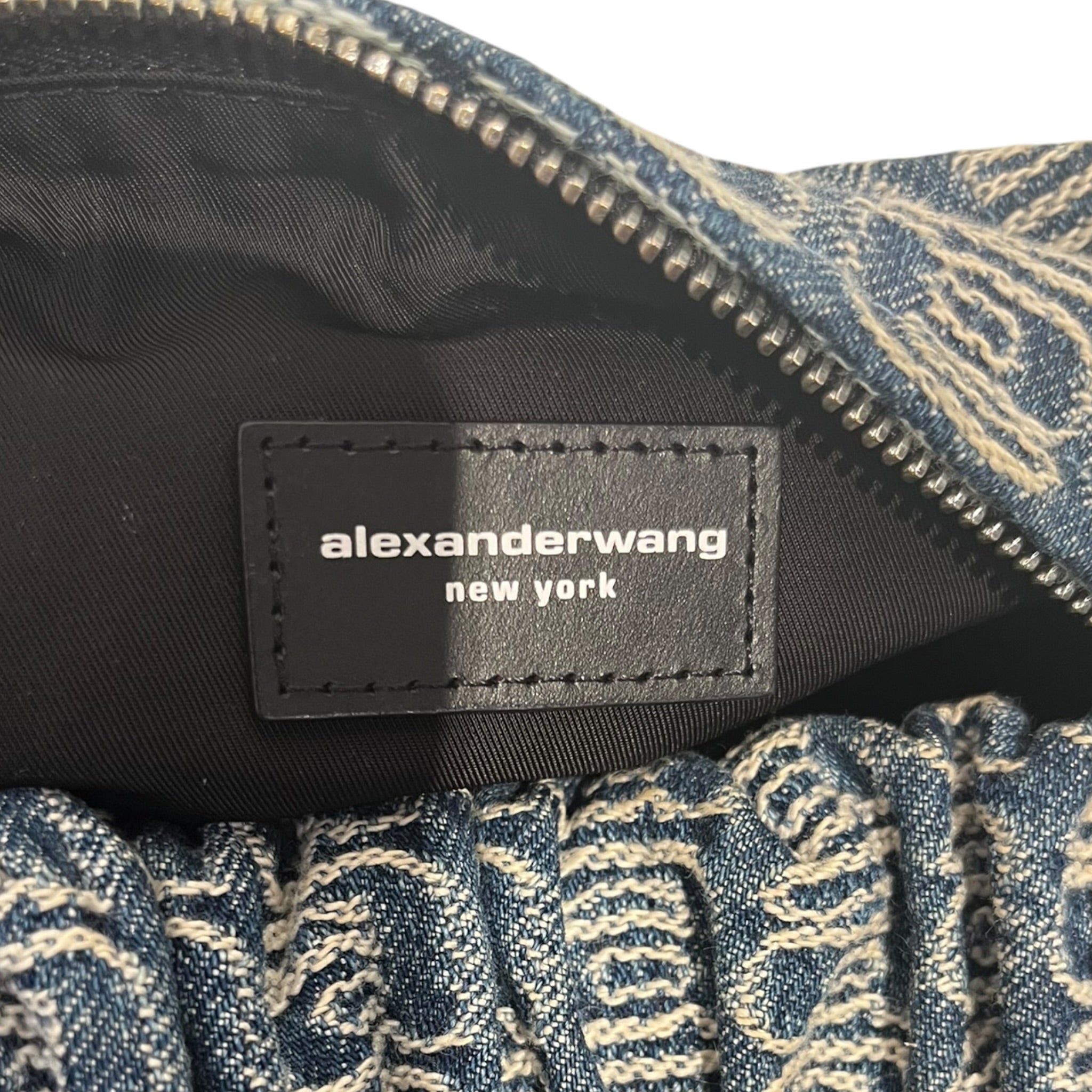 Alexander Wang/Hand Bag/Monogram/Cotton/BLU/ view 3