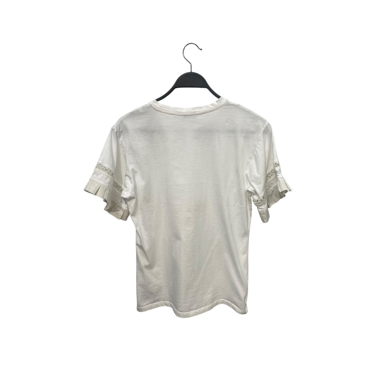 MONCLER/T-Shirt/S/Cotton/WHT/High Neck/Embroidered Lace Sleeves view 2