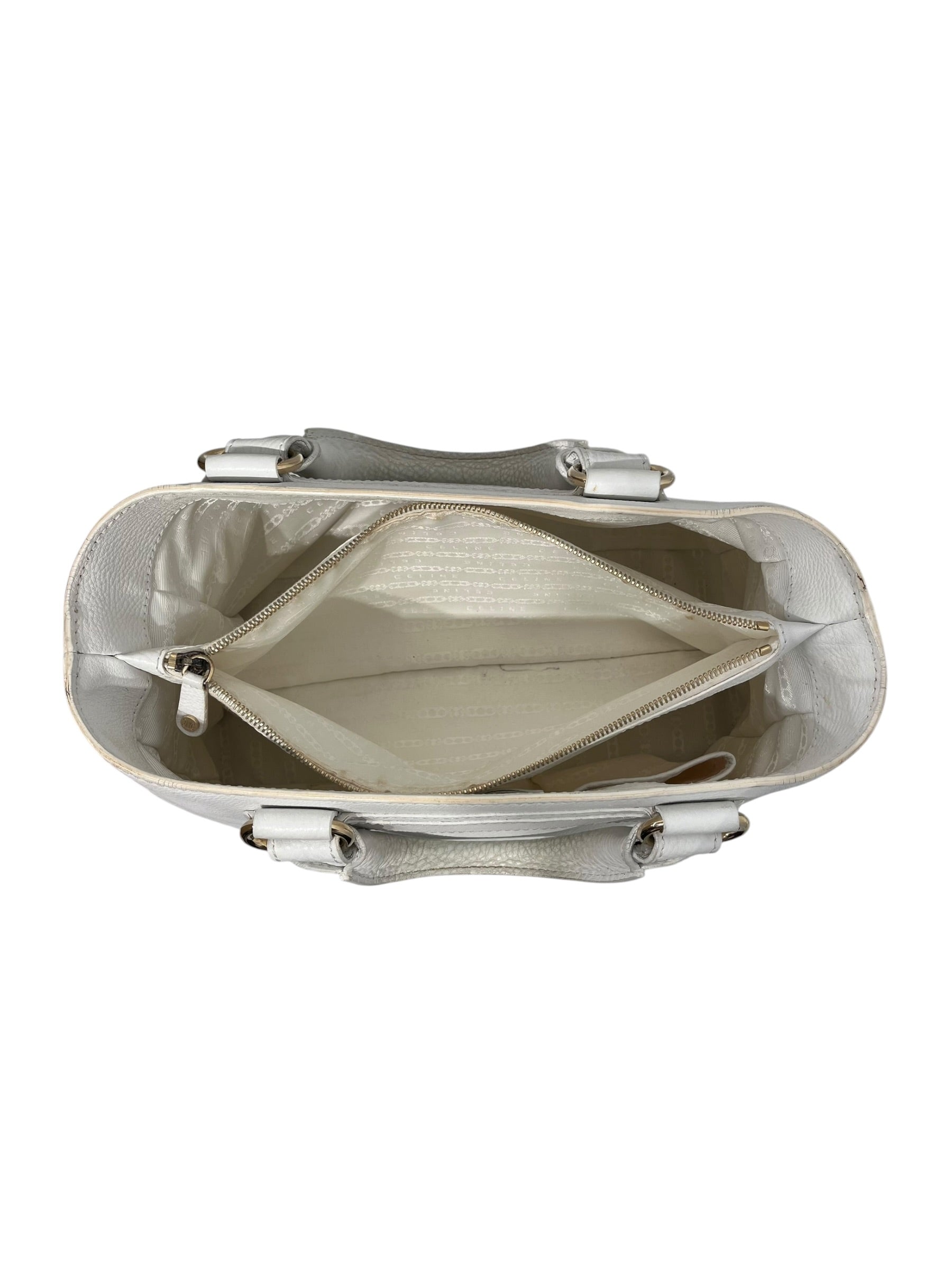 CELINE/Bag/Leather/WHT/BOOGIE BAG GLD HARDWARE view 4