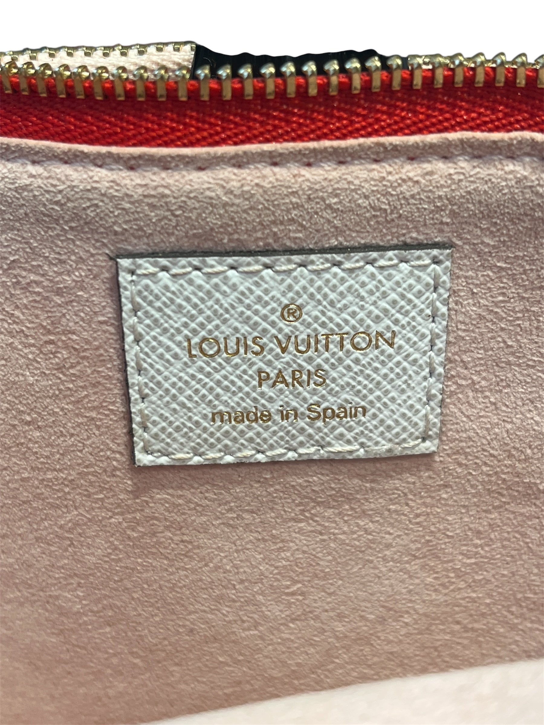 LOUIS VUITTON/Bag/Monogram/Leather/RED/RED/WHT DOUBLE ZIP POCHETTE view 6