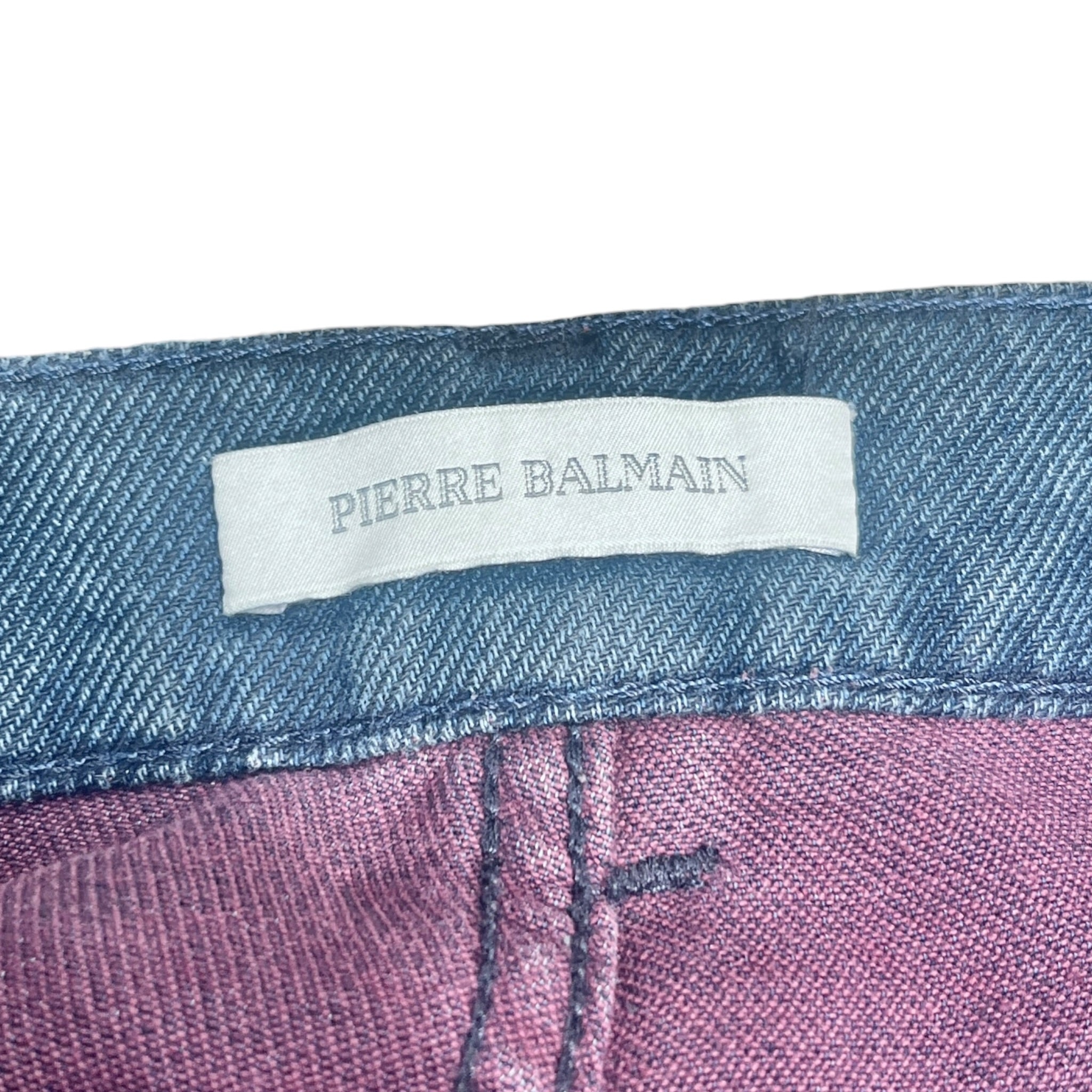 PIERRE BALMAIN/Straight Pants/33/Denim/NVY/HP5356J/ K361 view 4