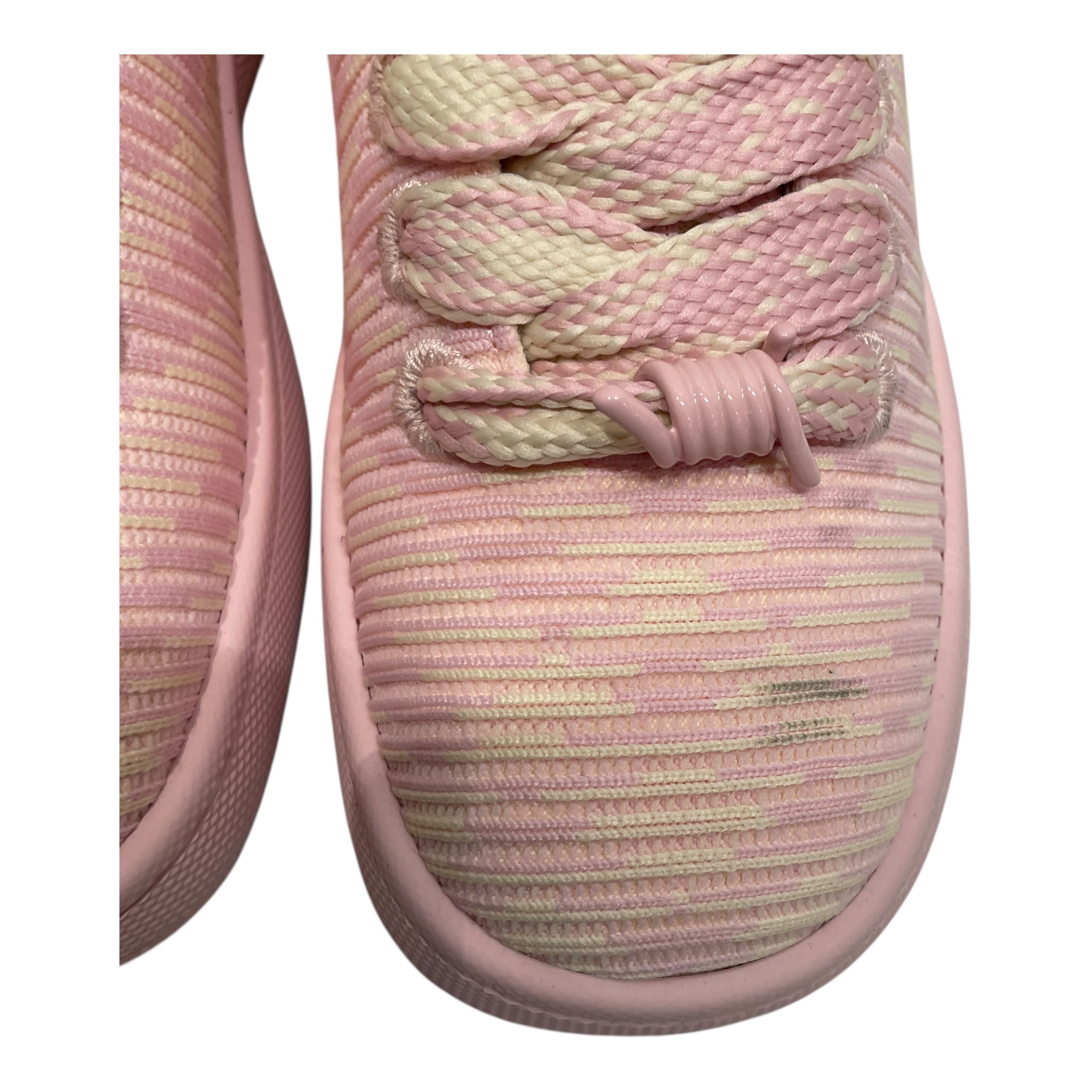 BURBERRY/Low-Sneakers/EU 38.5/Stripe/Cotton/PNK/PINK/WHT WIDE BRAIDED LACES view 5