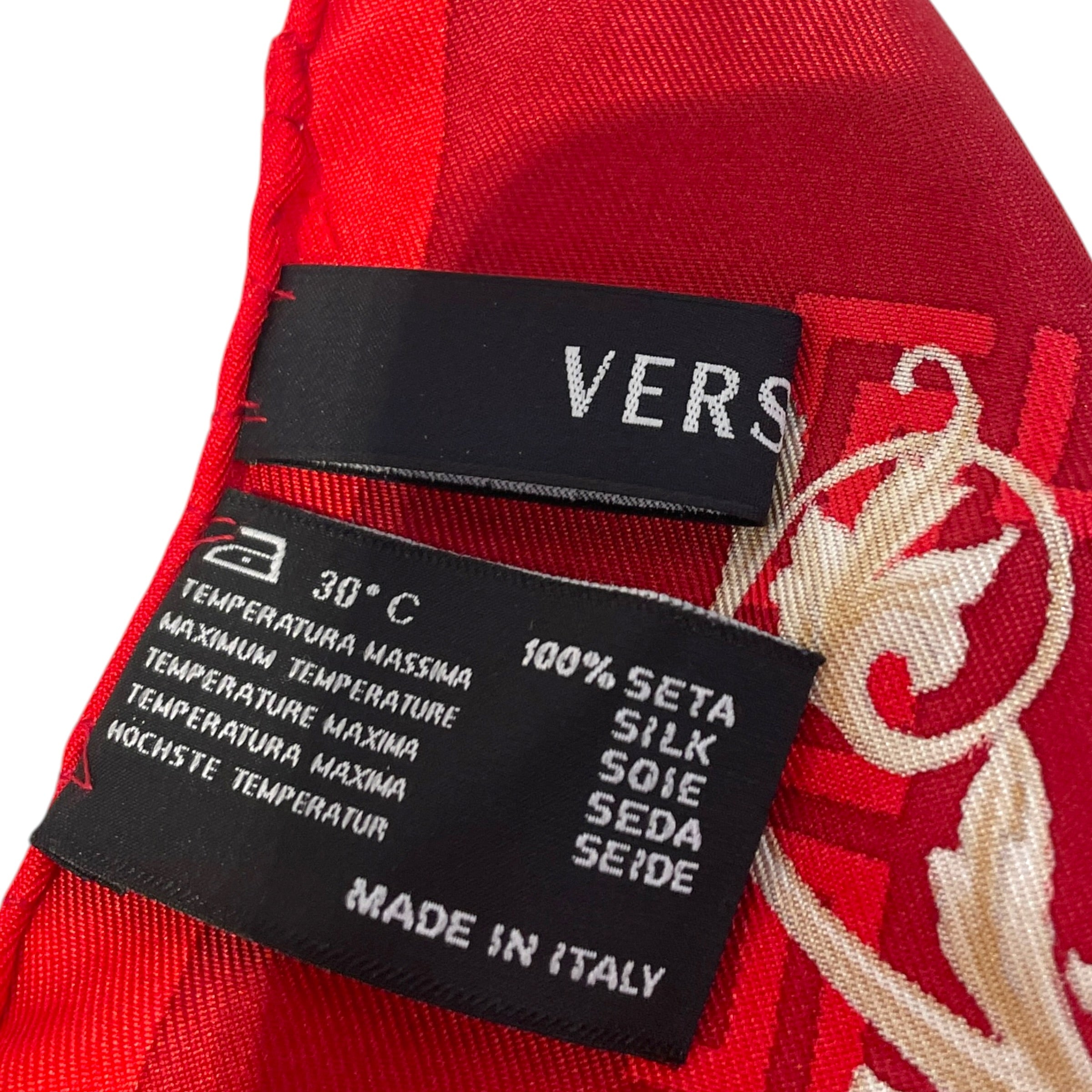 VERSACE/Scarf/Graphic/Silk/RED/L's/SILK SCARF view 2