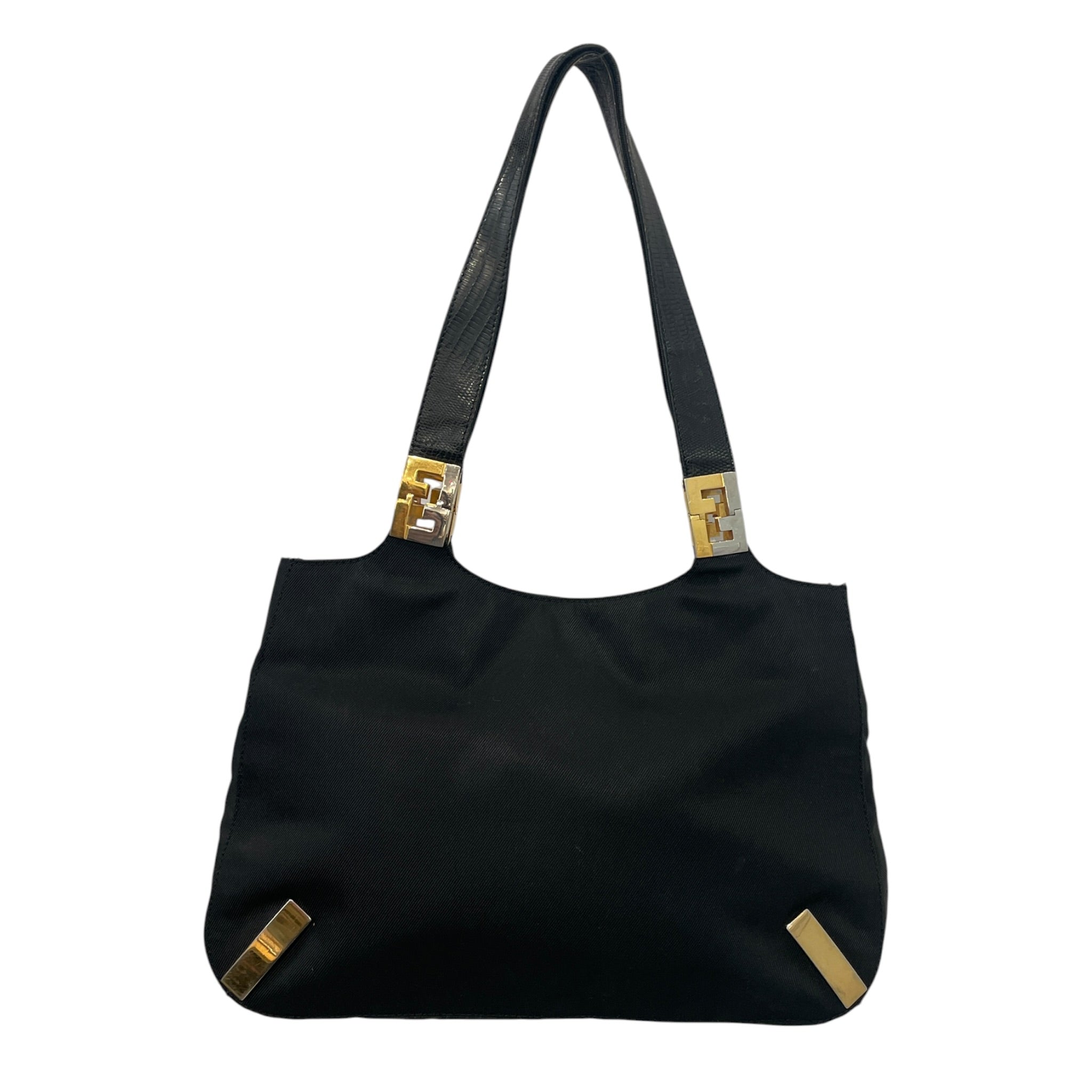 FENDI/Bag/Nylon/BLK/VINTAGE LOGO STRAP W LEATHER view 1