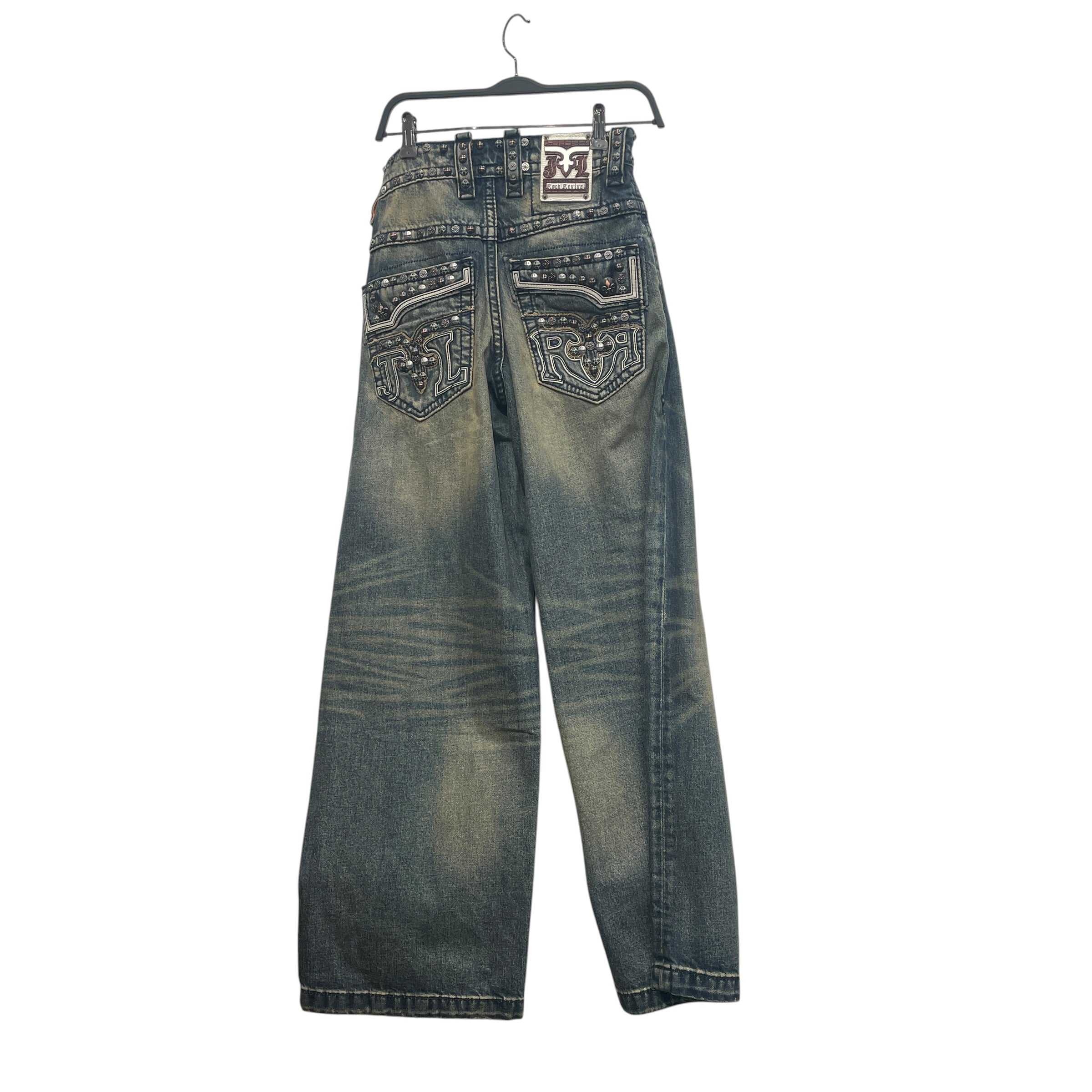 Rock Revival/JADED LONDON/Straight Pants/25/Graphic/Cotton/IDG/afflixion tattoo wing cursive view 2