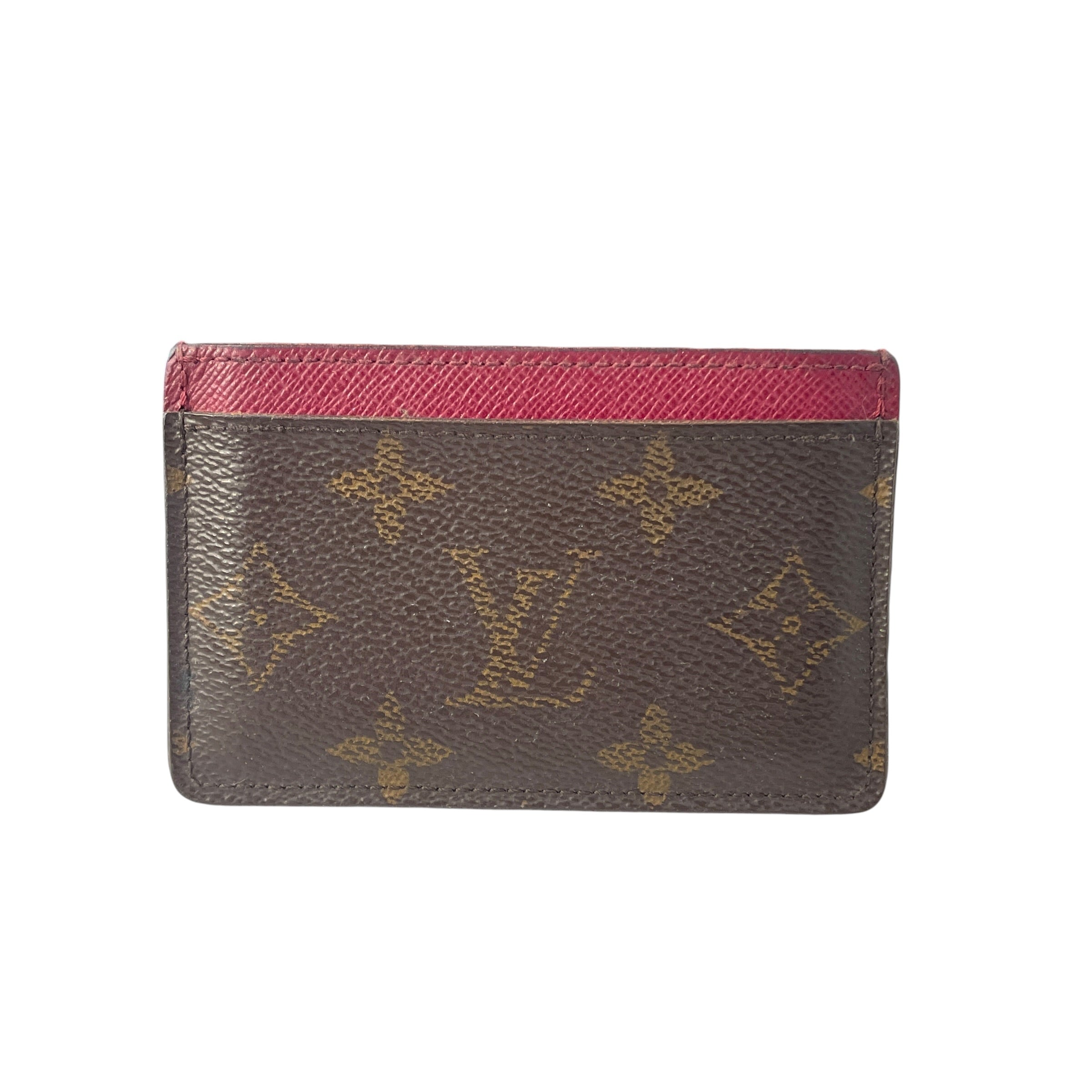 LOUIS VUITTON/Wallet/Monogram/Leather/BRW/L's/Porte Cartes view 3