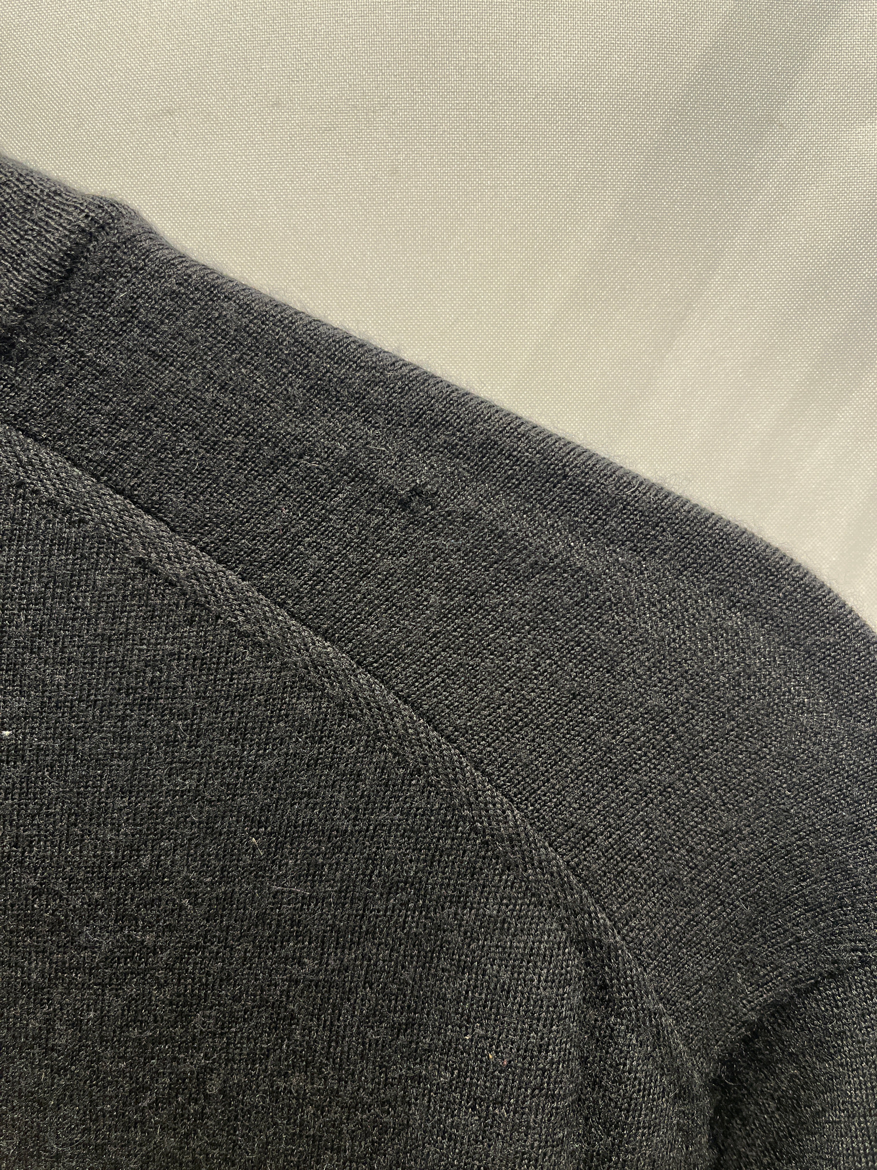 BRUNELLO CUCINELLI/Sweatshirt/XXL/Cashmere/BLK/Pullover/Black Cashmere Quarter Zip SLV view 5