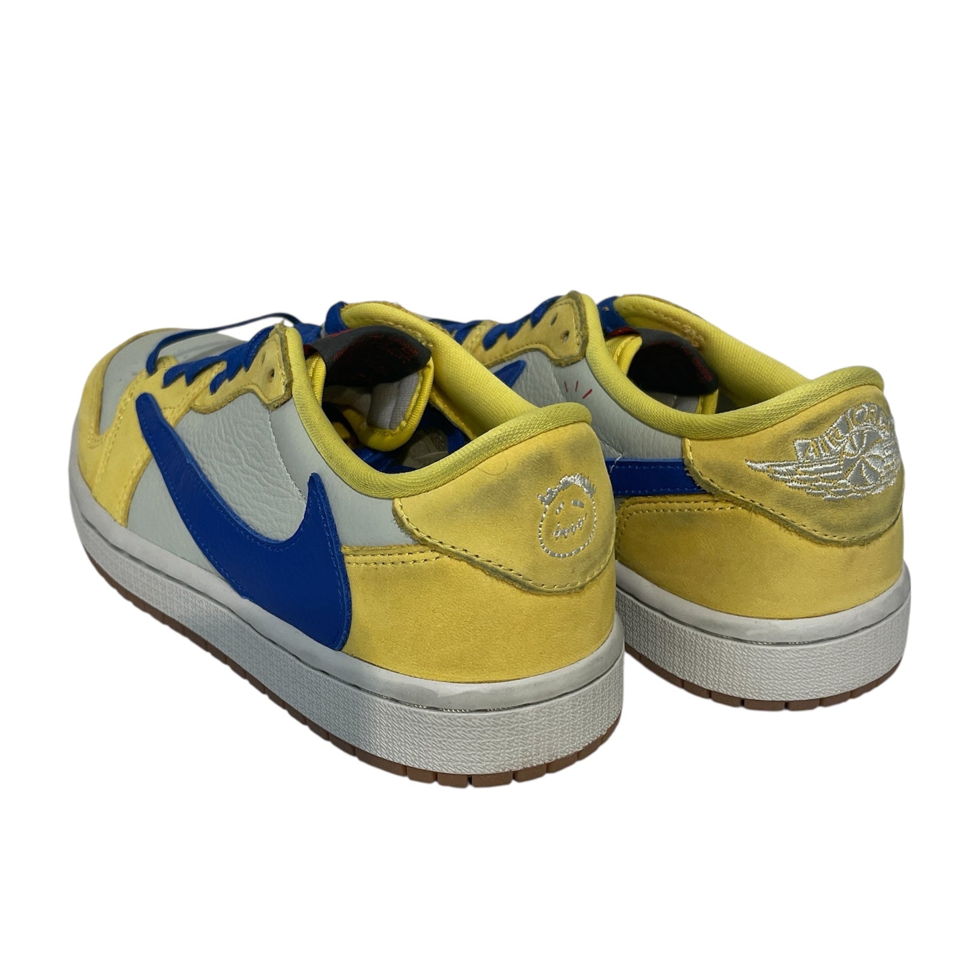 NIKE/TRAVIS SCOTT/Low-Sneakers/US 7/Suede/YEL/Canary Jordan 1 low view 2