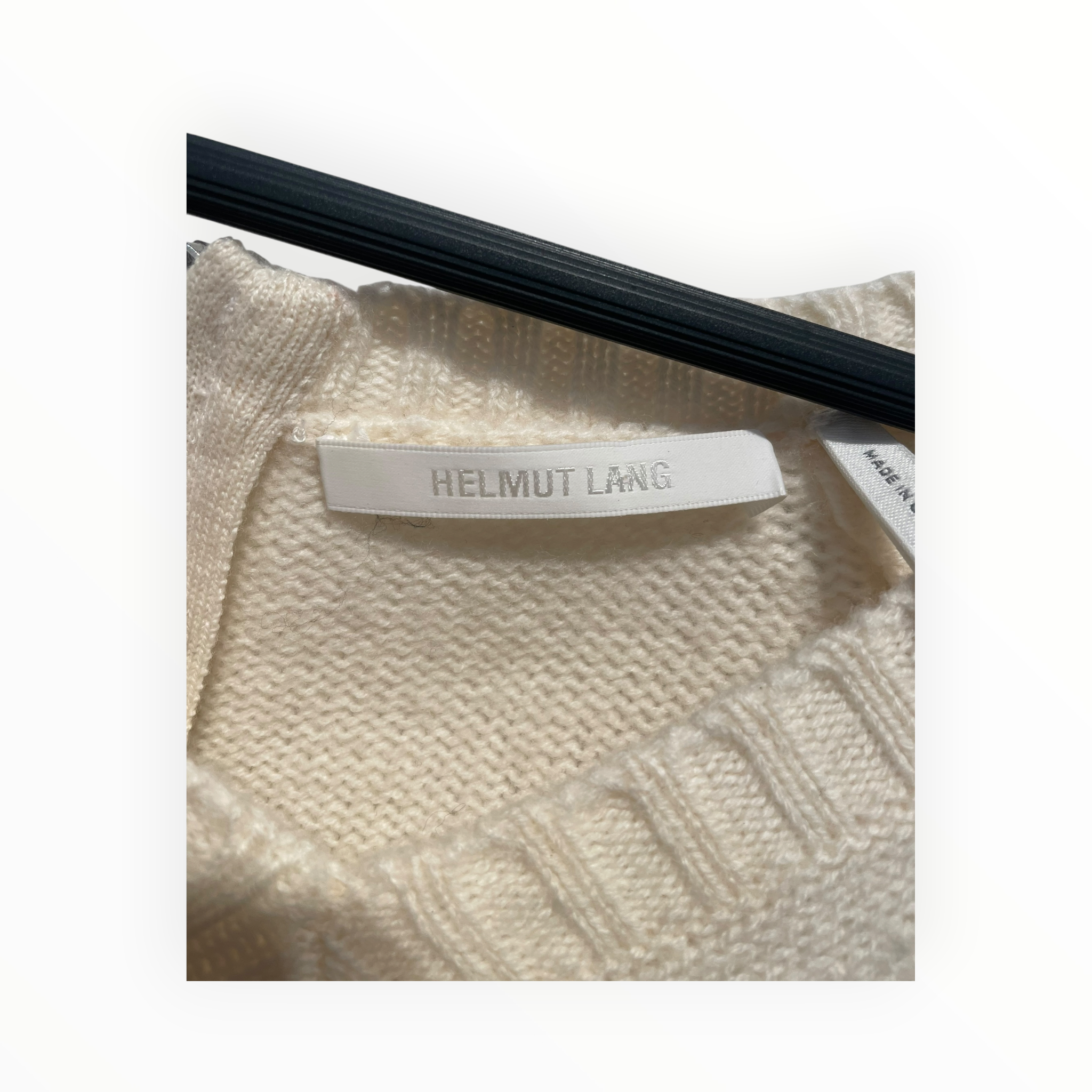 Helmut Lang/Sweater/XS/Wool/CRM/CONTOUR SWEATER view 3