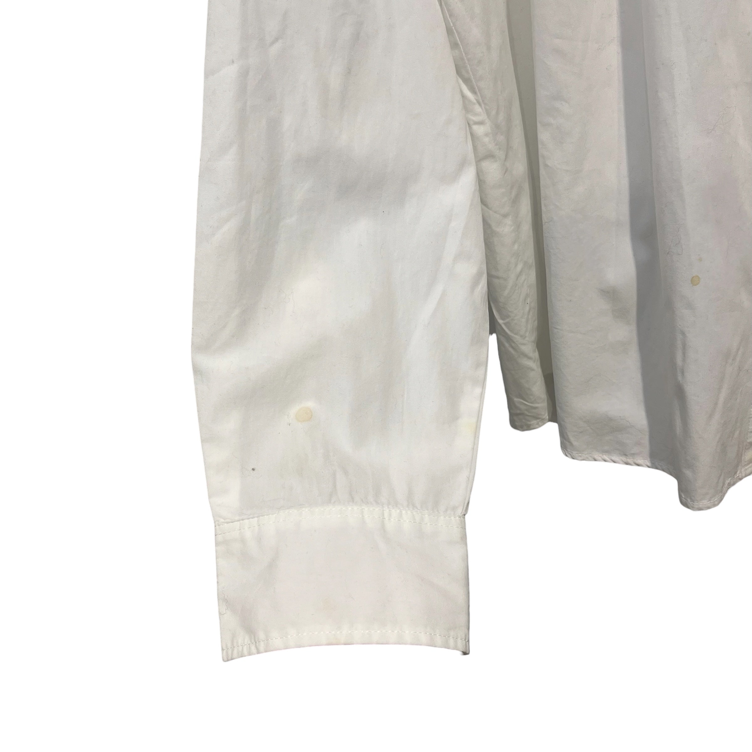 luar/LS Shirt/L/Cotton/WHT/FRONT BELT SHIRT view 5