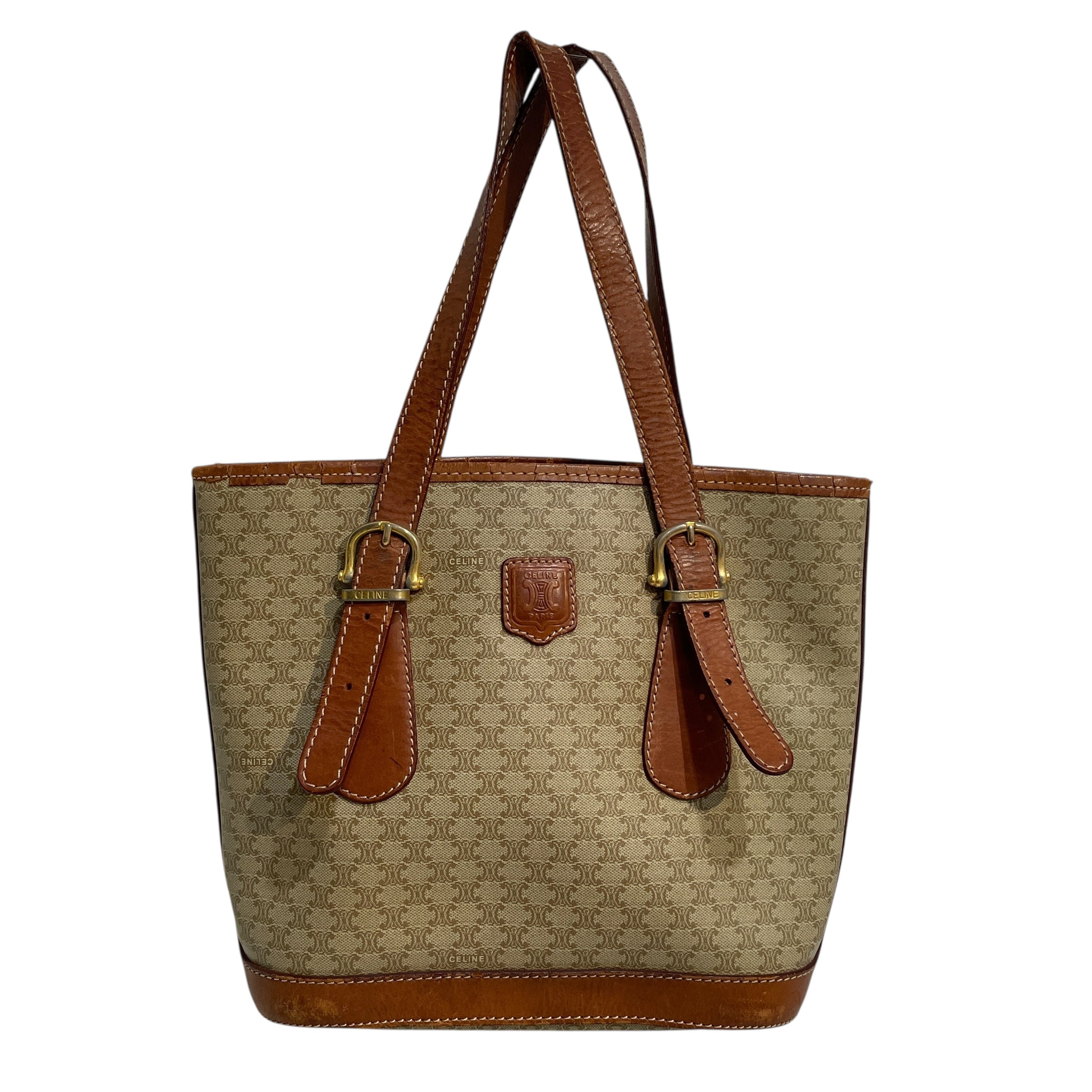 CELINE/Hand Bag/Monogram/Leather/BEG/ view 1