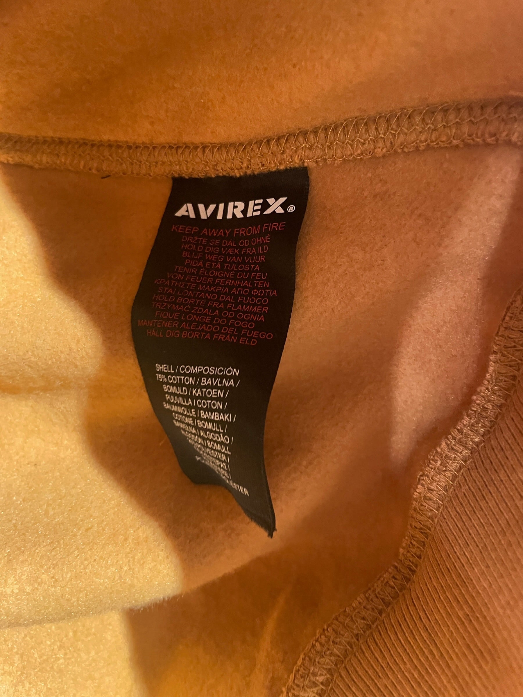 AVIREX/Hoodie/L/Cotton/CML/STAR LOGO ON THE BACK view 4