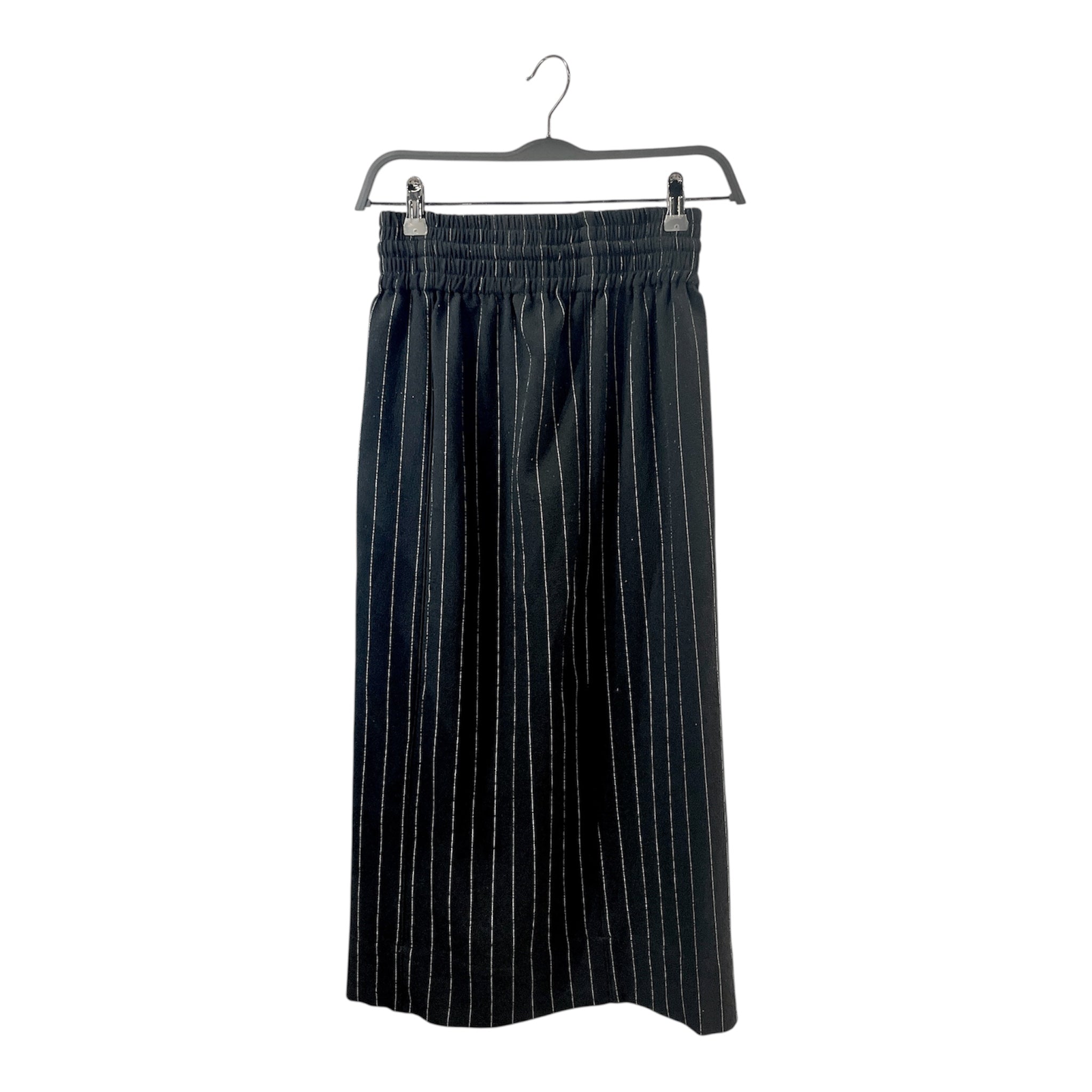 GANNI/Long Skirt/36/Stripe/Polyester/BLK/Ganni Striped Skirt view 2