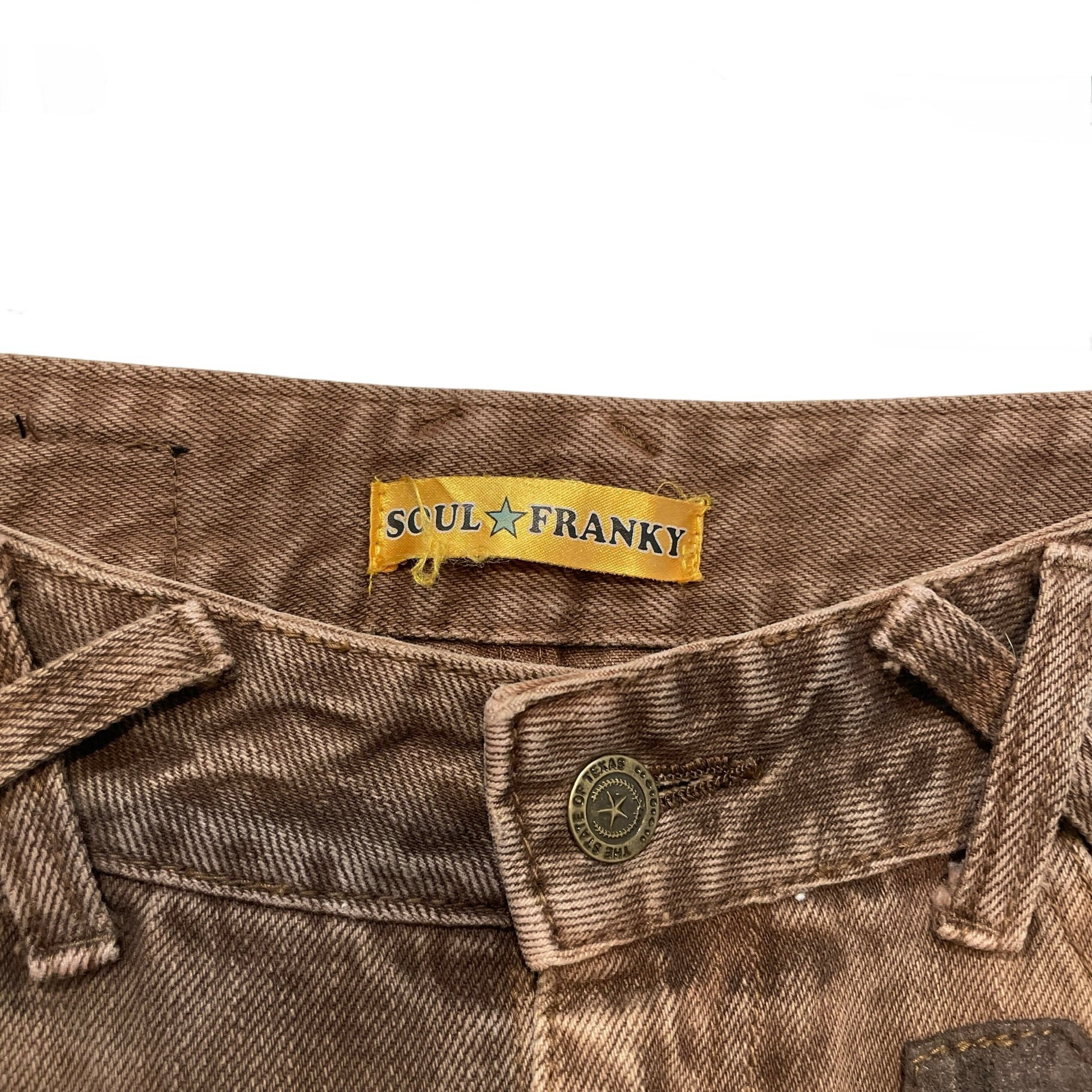 VERONICA/Pants/S/Denim/BRW/Soul Franky distressed Denim view 3