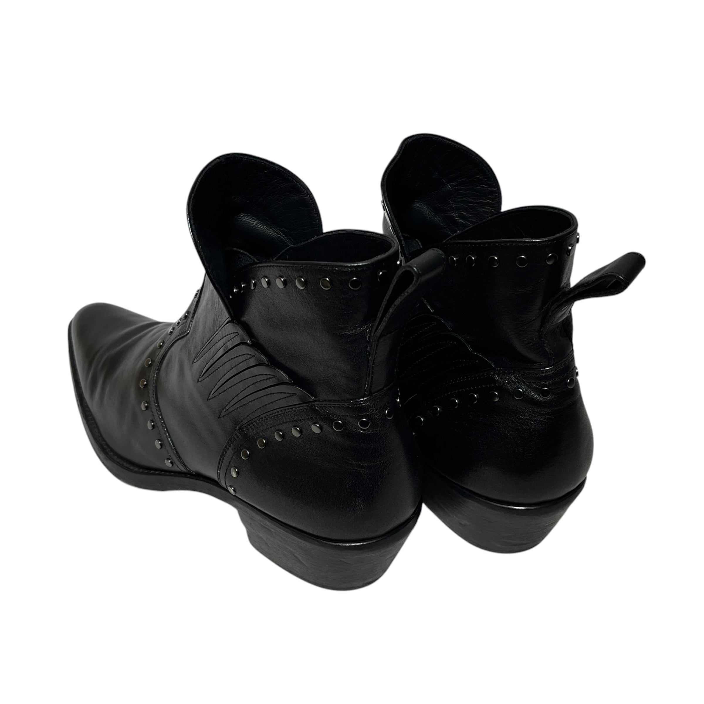 SAINT LAURENT/Boots/US 12/Leather/BLK/Dakota 50 view 2