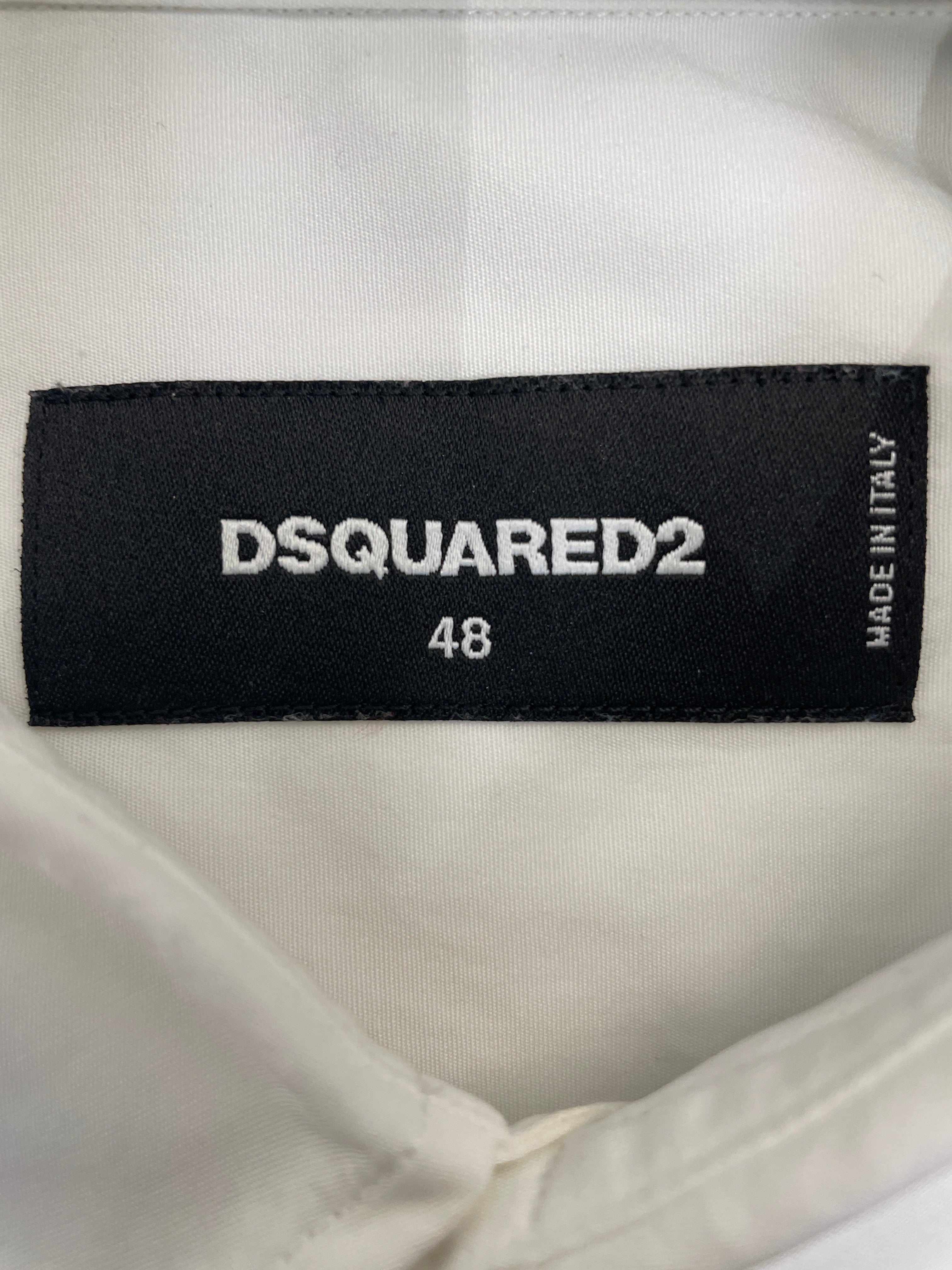DSQUARED2/SS Shirt/48/Cotton/WHT/ view 3