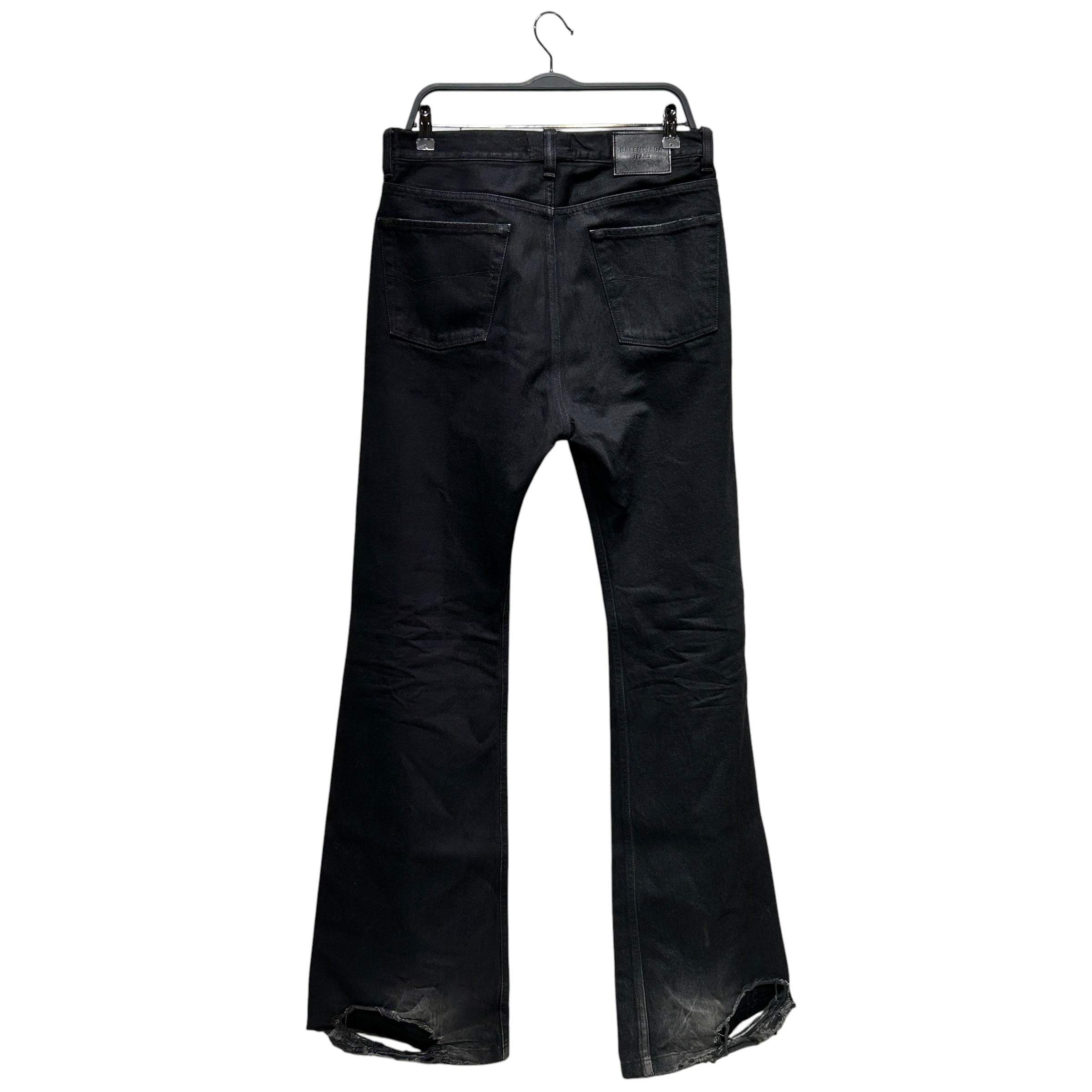 BALENCIAGA/Bootcut Pants/S/Denim/BLK/23 LOST TAPES RAW DENIM view 2