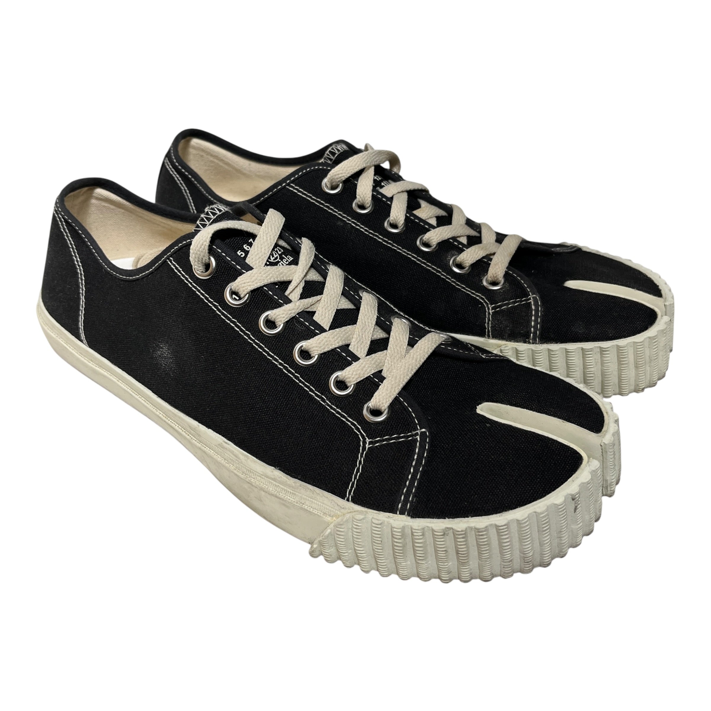 Maison Margiela/Low-Sneakers/EU 45/Cotton/BLK/Tabi Low view 1