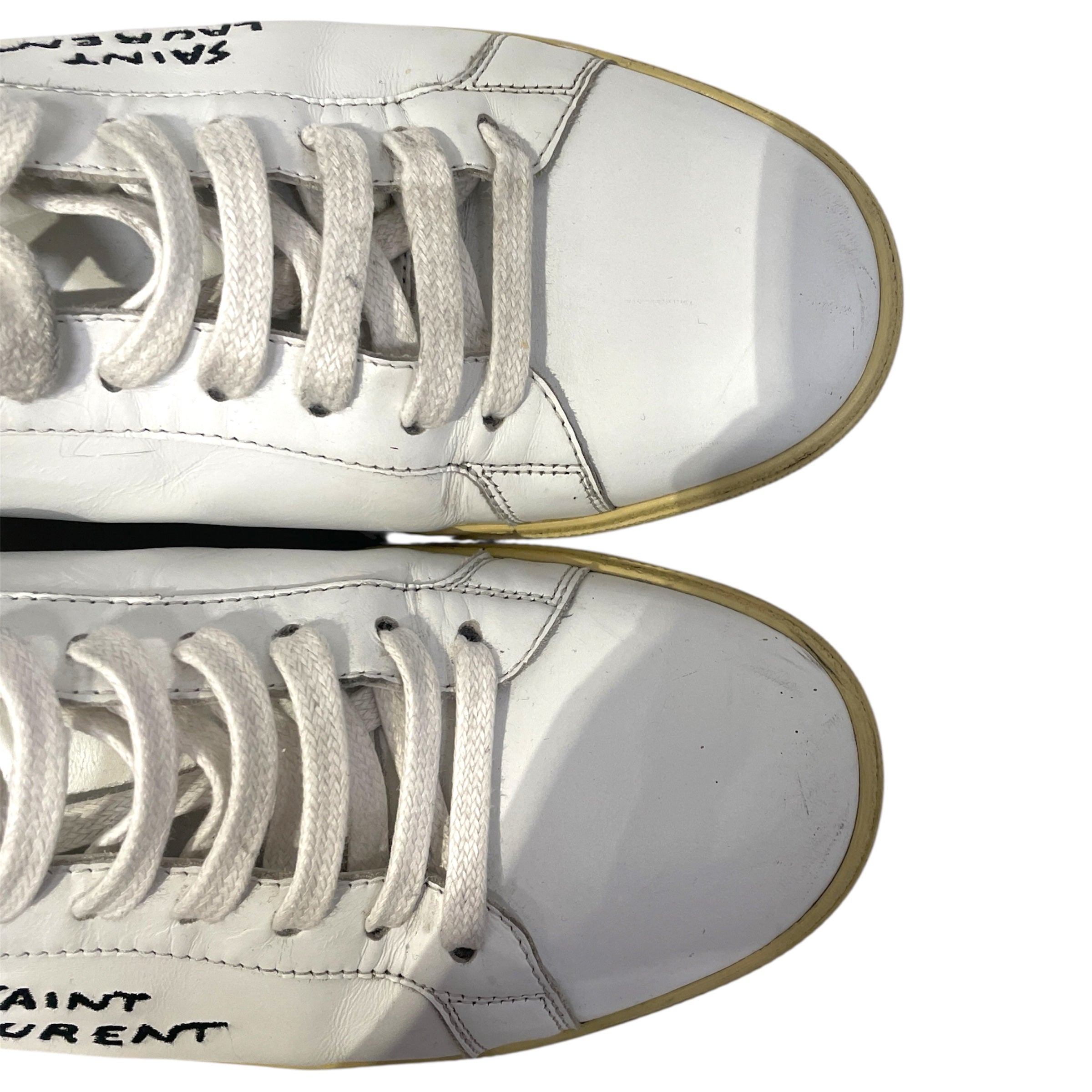 SAINT LAURENT/Low-Sneakers/EU 41/Leather/WHT/Court Classic SL/06 view 4