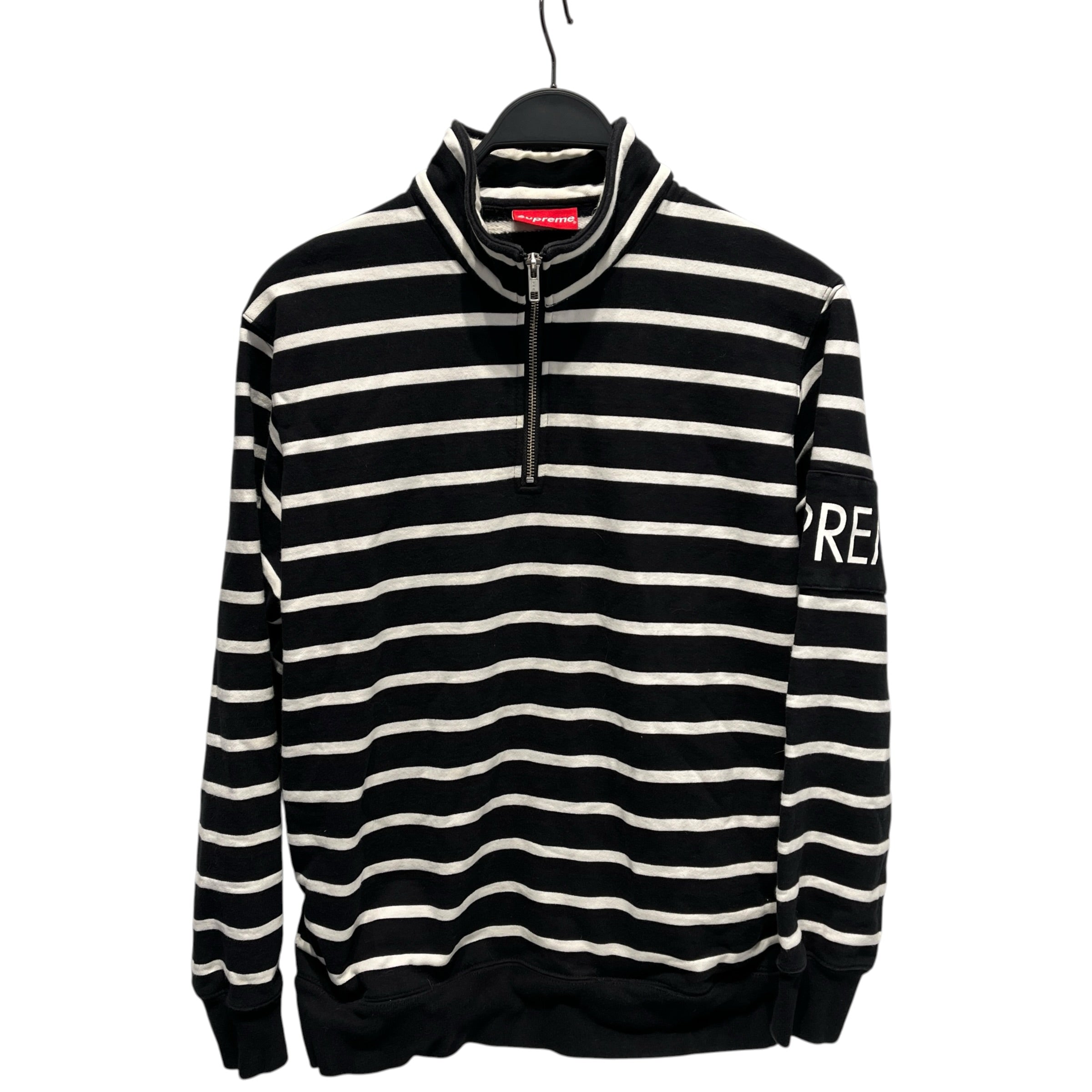 Supreme/Track Jkt/M/Stripe/Cotton/BLK/2016 MOD STRIPE FULL ZIP view 1