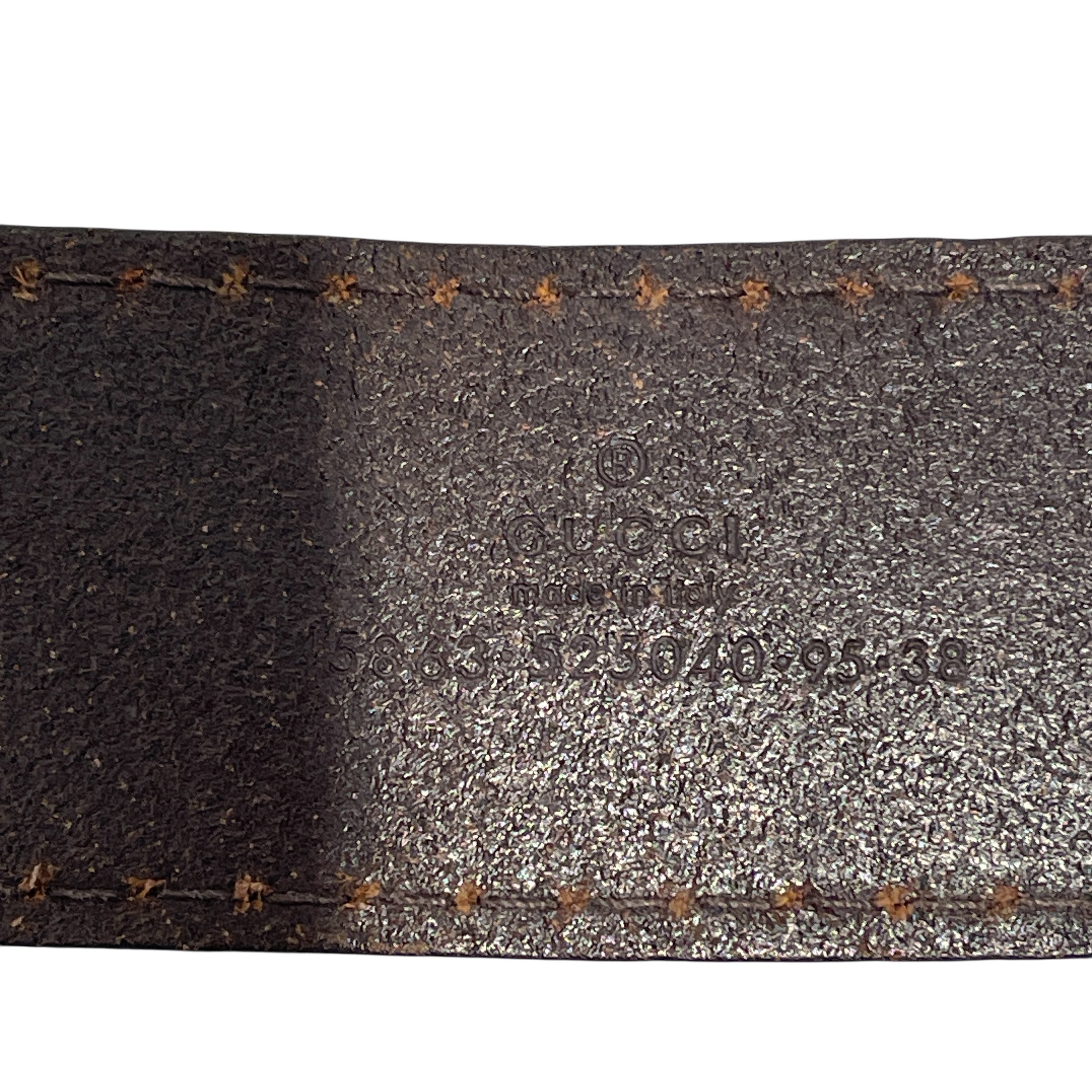 GUCCI/Belt/Leather/BRW/Interlocking G Wood Belt view 3