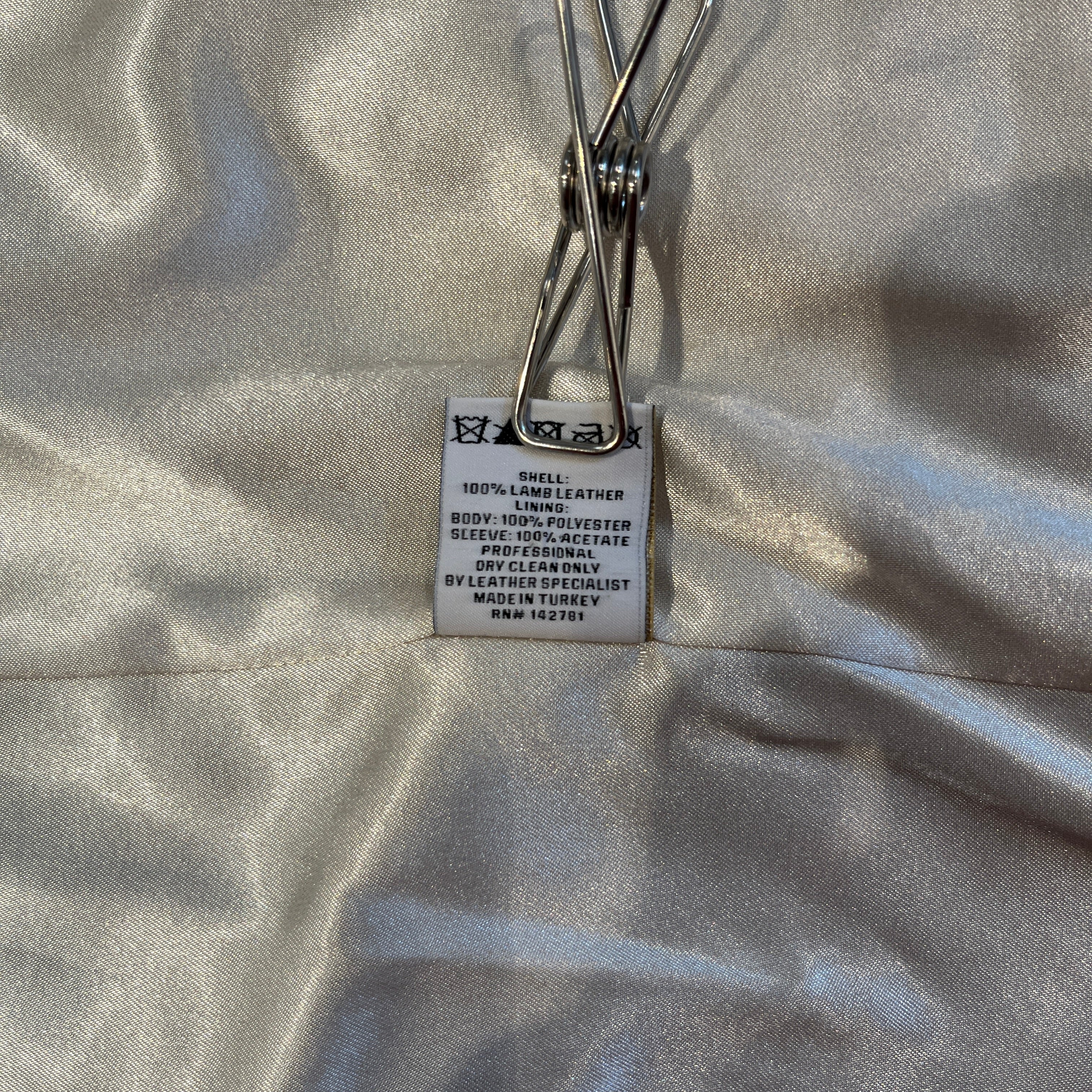 AIME LEON DORE/Leather Jkt/S/Leather/WHT/DESIGN LINING/SHERPA COLLAR view 4