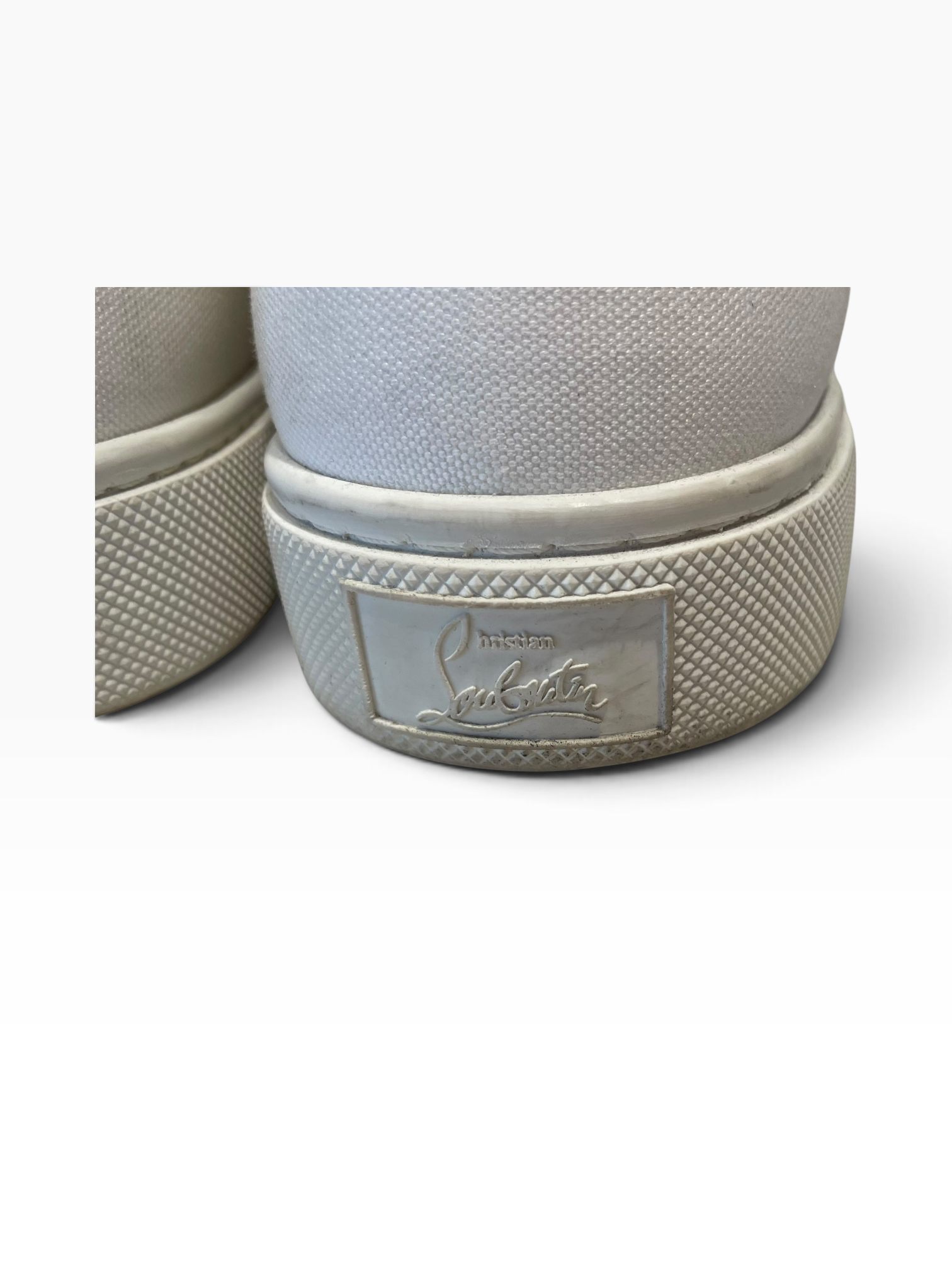 Christian Louboutin/Low-Sneakers/EU 40/Cotton/WHT/SIMPLERUI view 7