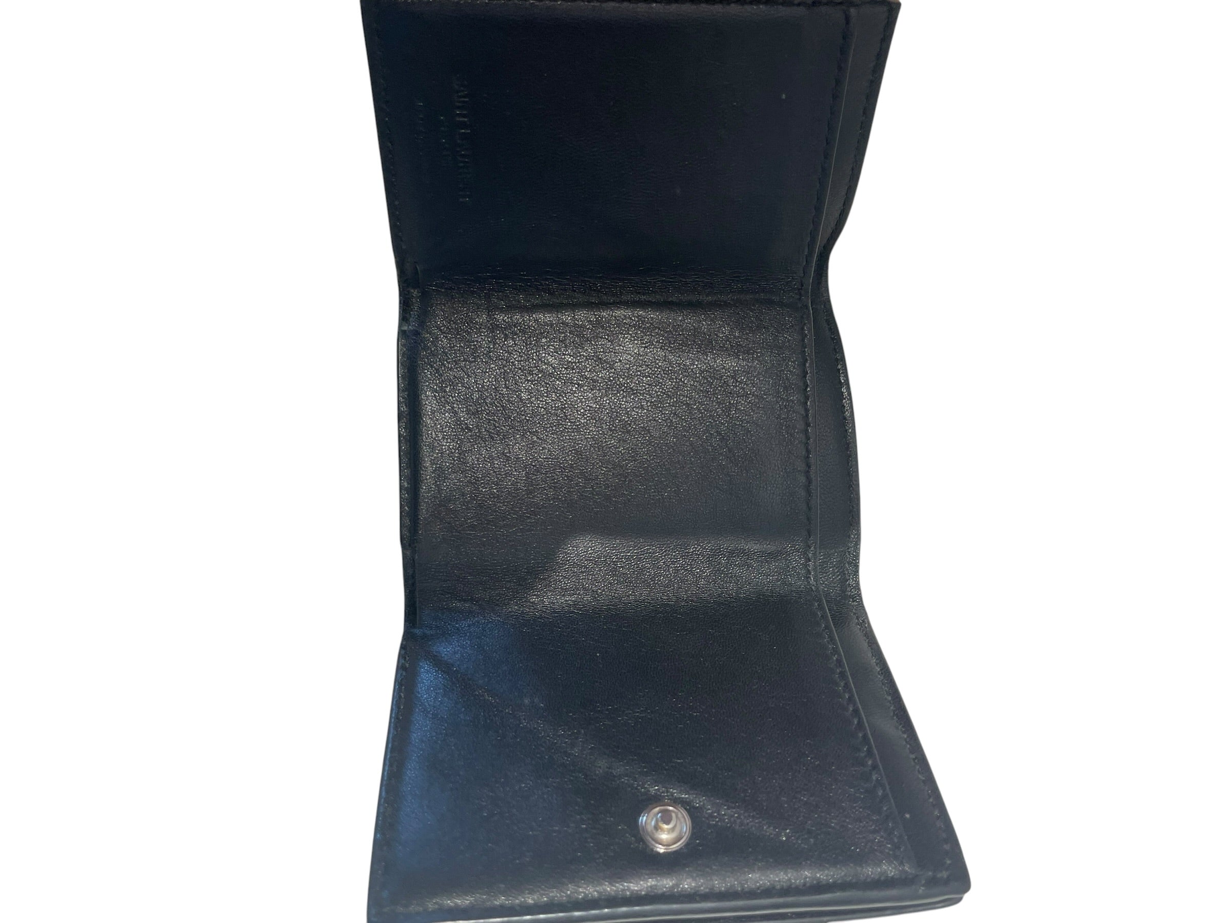 SAINT LAURENT/Trifold Wallet/Leather/BLK/M's/Business Card Holder view 4