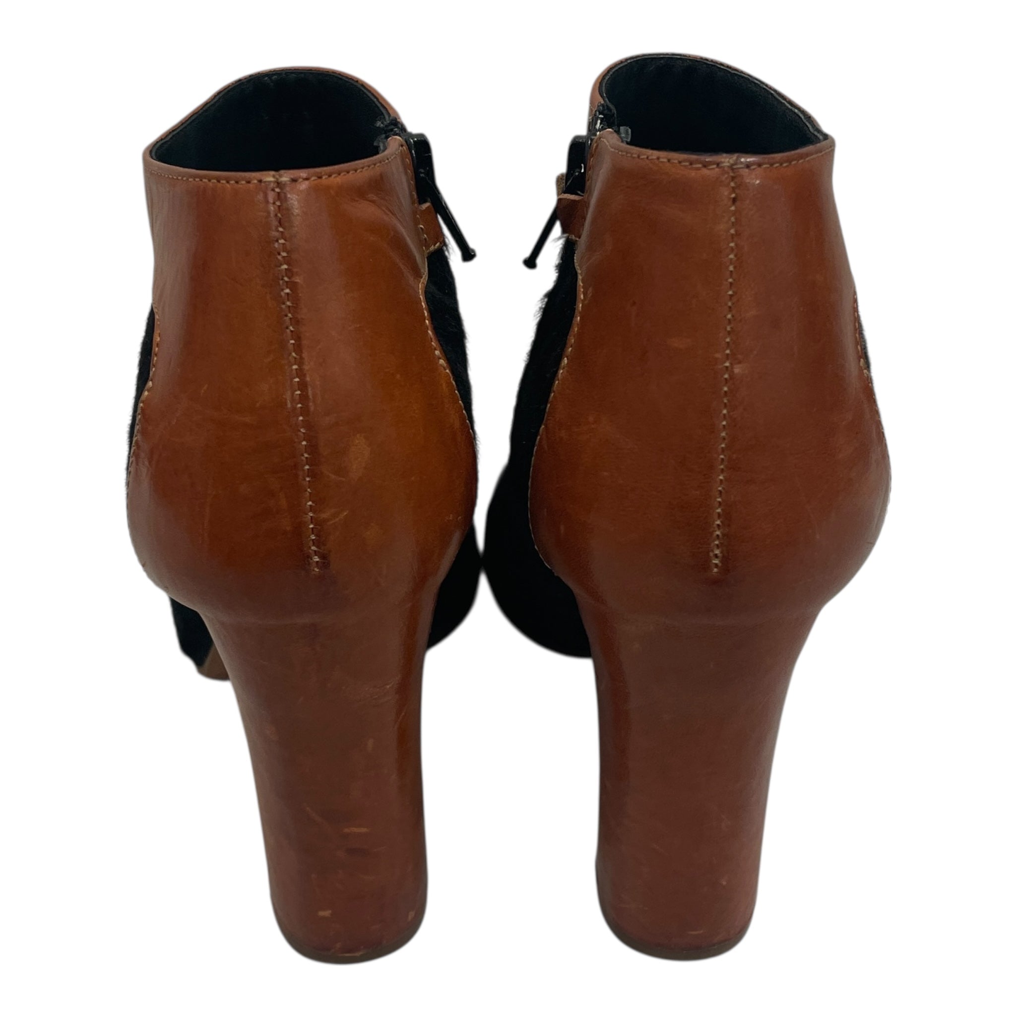 Chloe/Ankle Boots/EU 37/Mohair/BLK/brown heel view 3