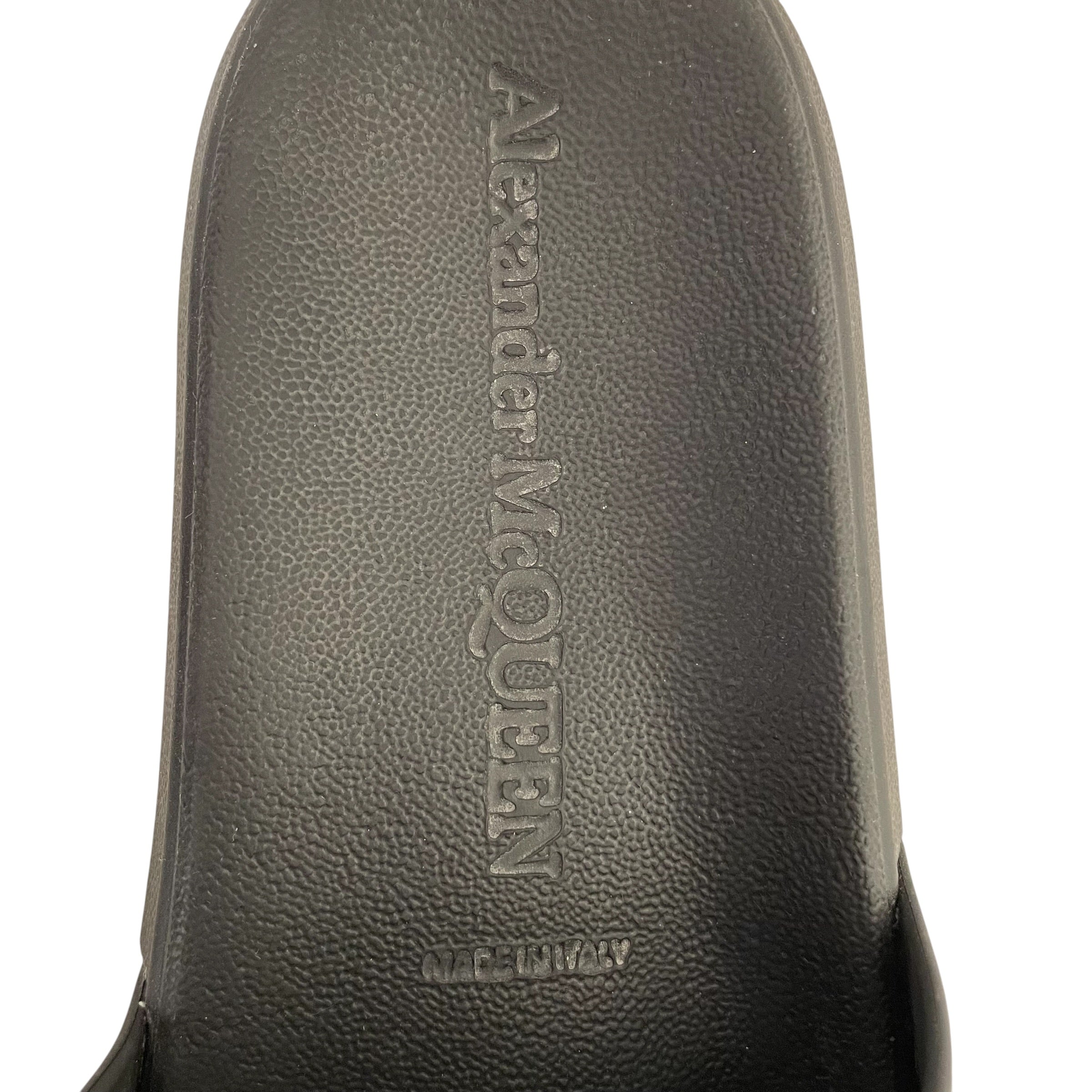 Alexander McQueen/Sandals/EU 43/BLK/RUBBER LOGO SLIDES view 7