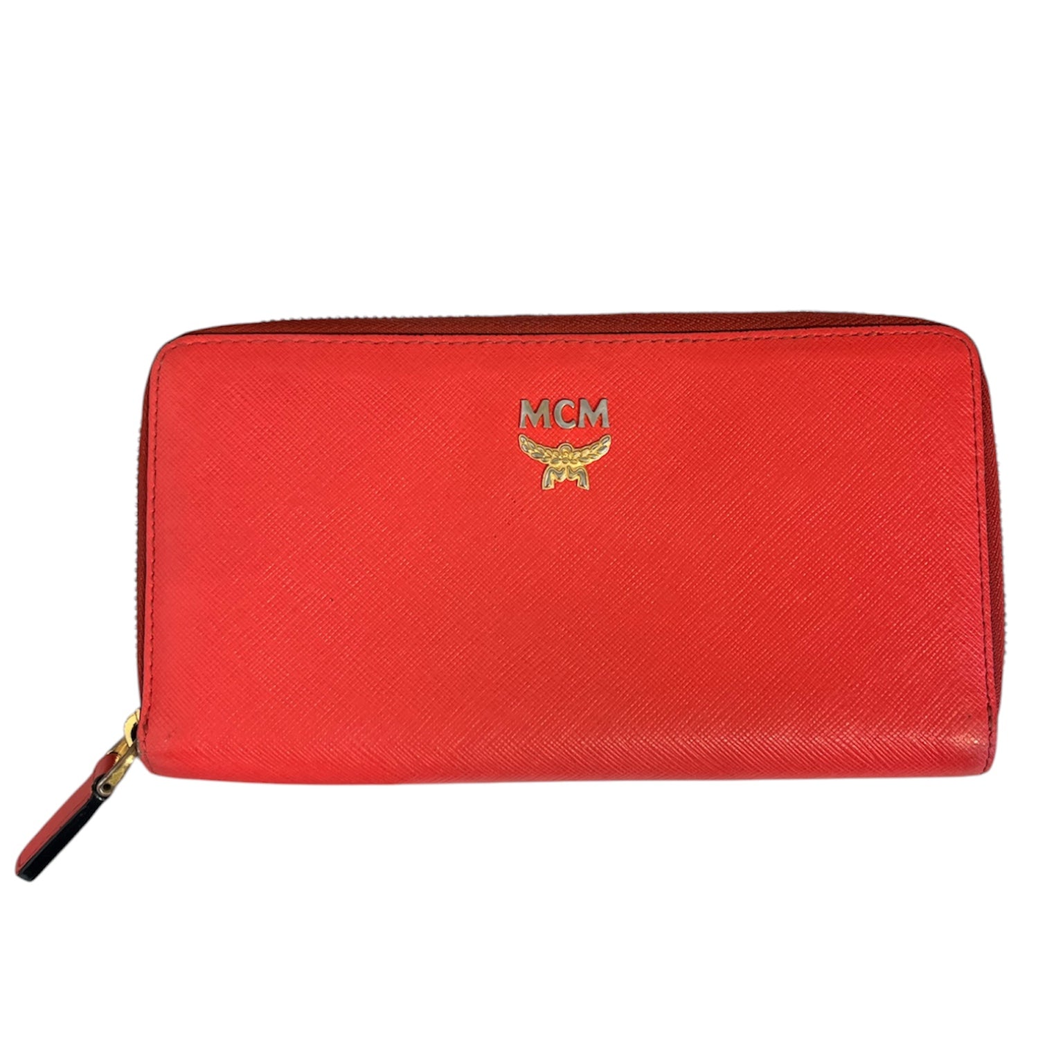 MCM/Long Wallet/Leather/RED/RED LONG WALLET view 1