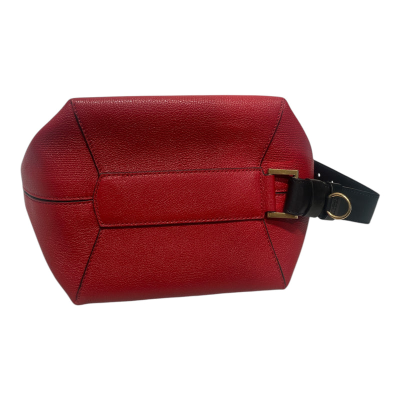 GIVENCHY/Hand Bag/OS/Leather/RED/2018 GV med bucket bag