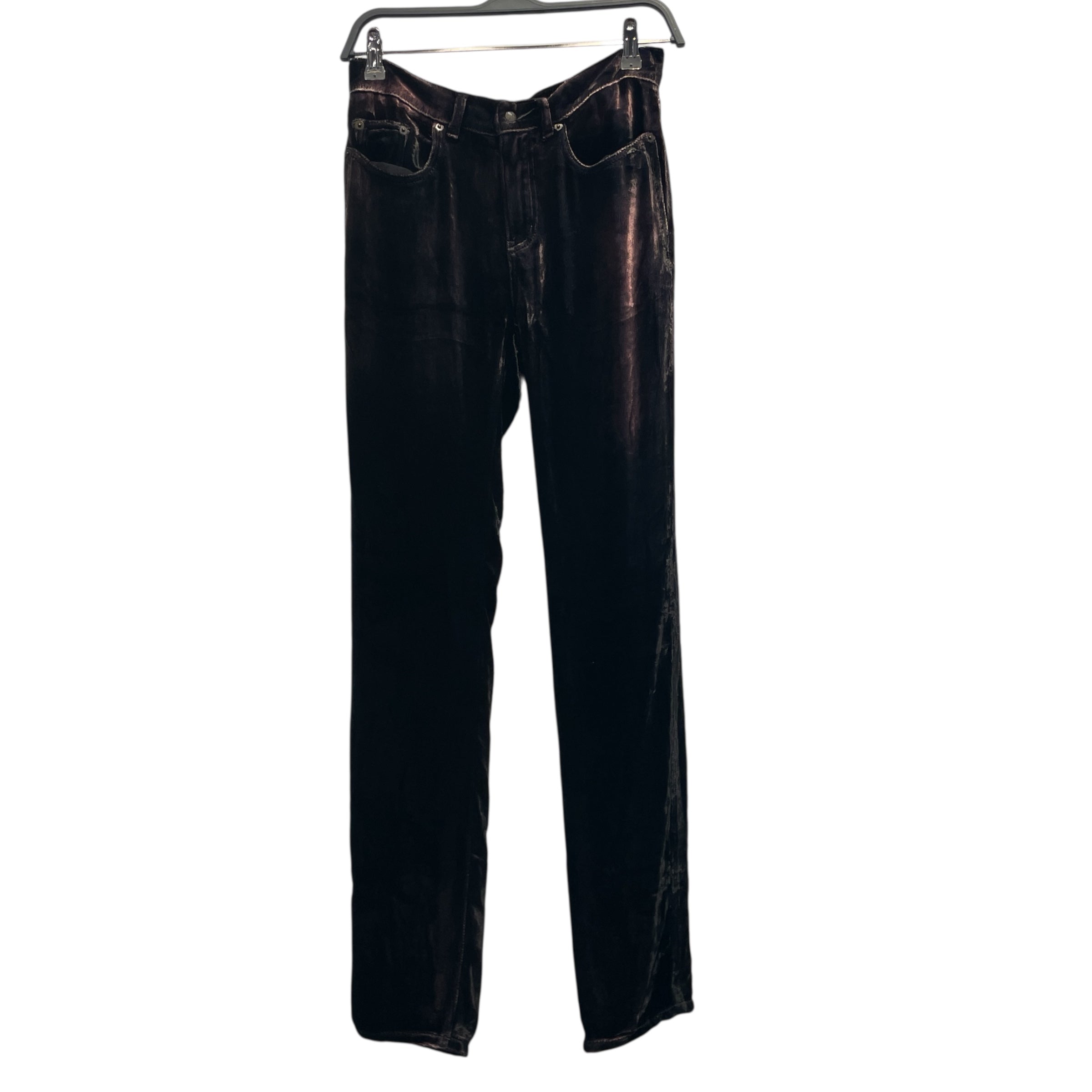 SAINT LAURENT/Slacks/26/Velour/BRD/VELOUR DRESS PANT view 1