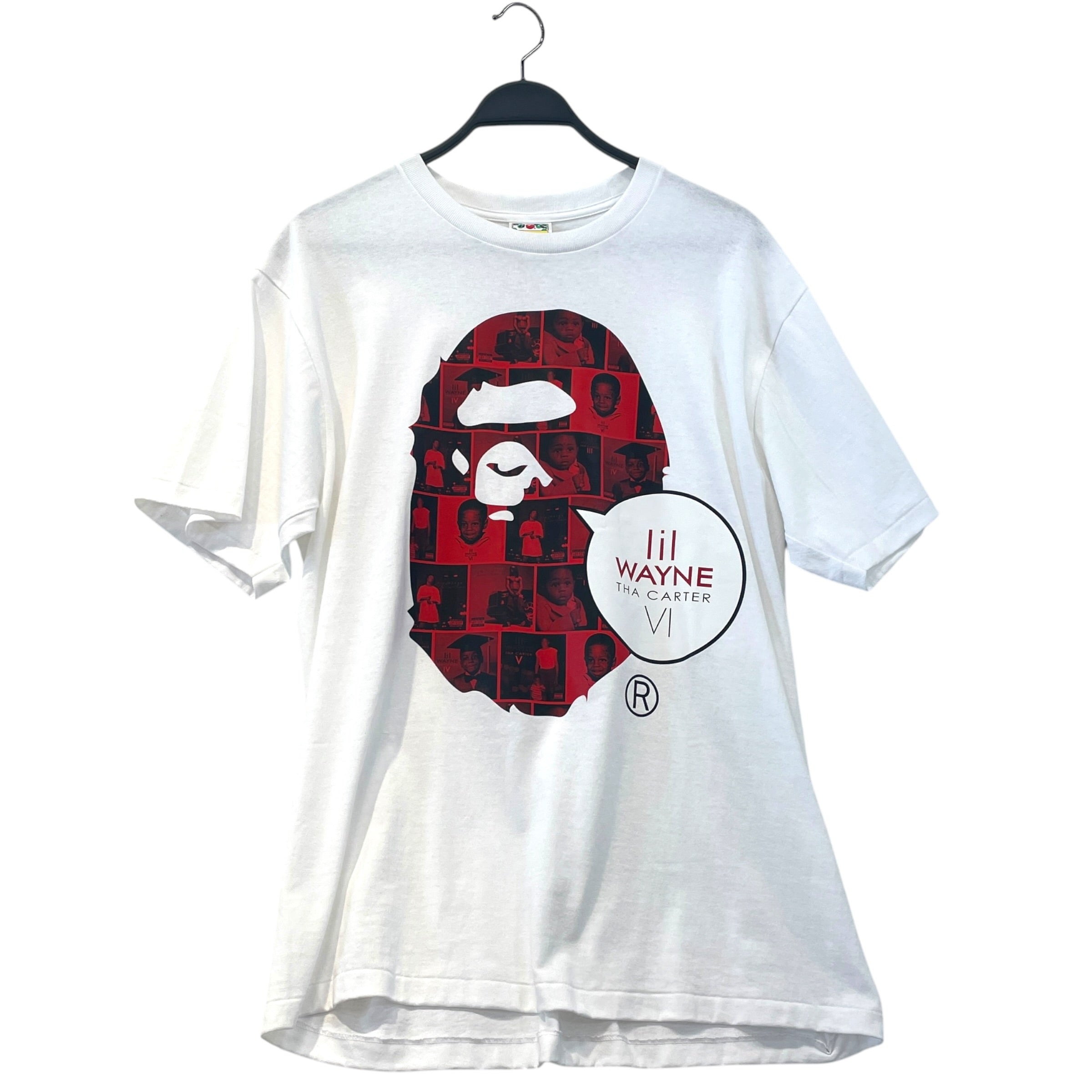A BATHING APE/T-Shirt/XL/Cotton/WHT/Graphic/LIL WAYNE THA CARTER VI view 1