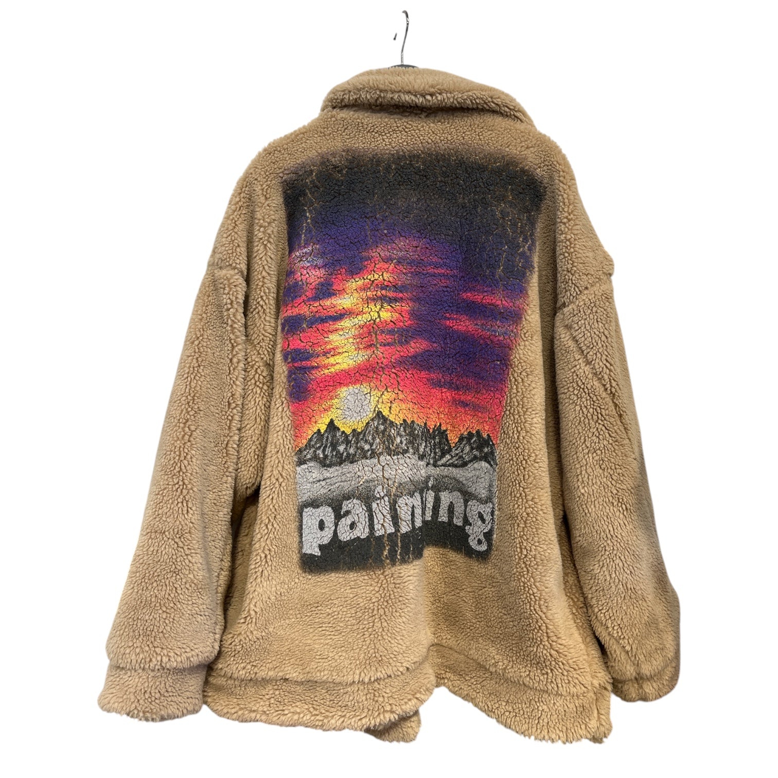 doublet/Coat/M/Cotton/BEG/Graphic/hand painted fur view 2