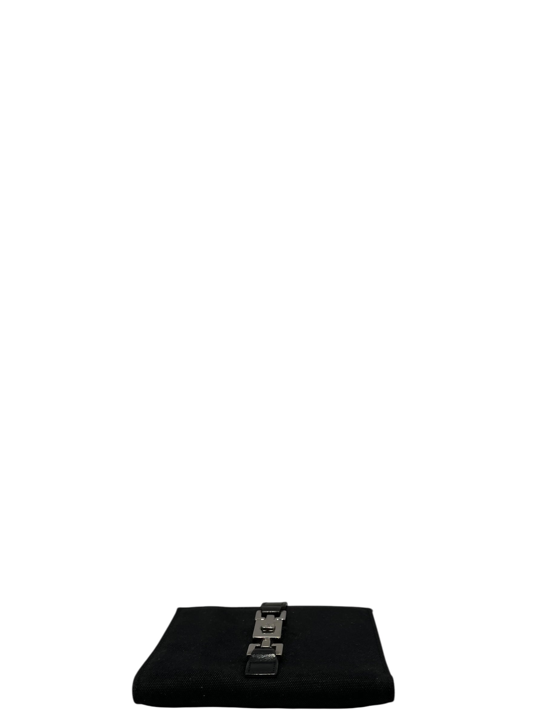 GUCCI/Bifold Wallet/Cotton/BLK/BUCKLE view 3