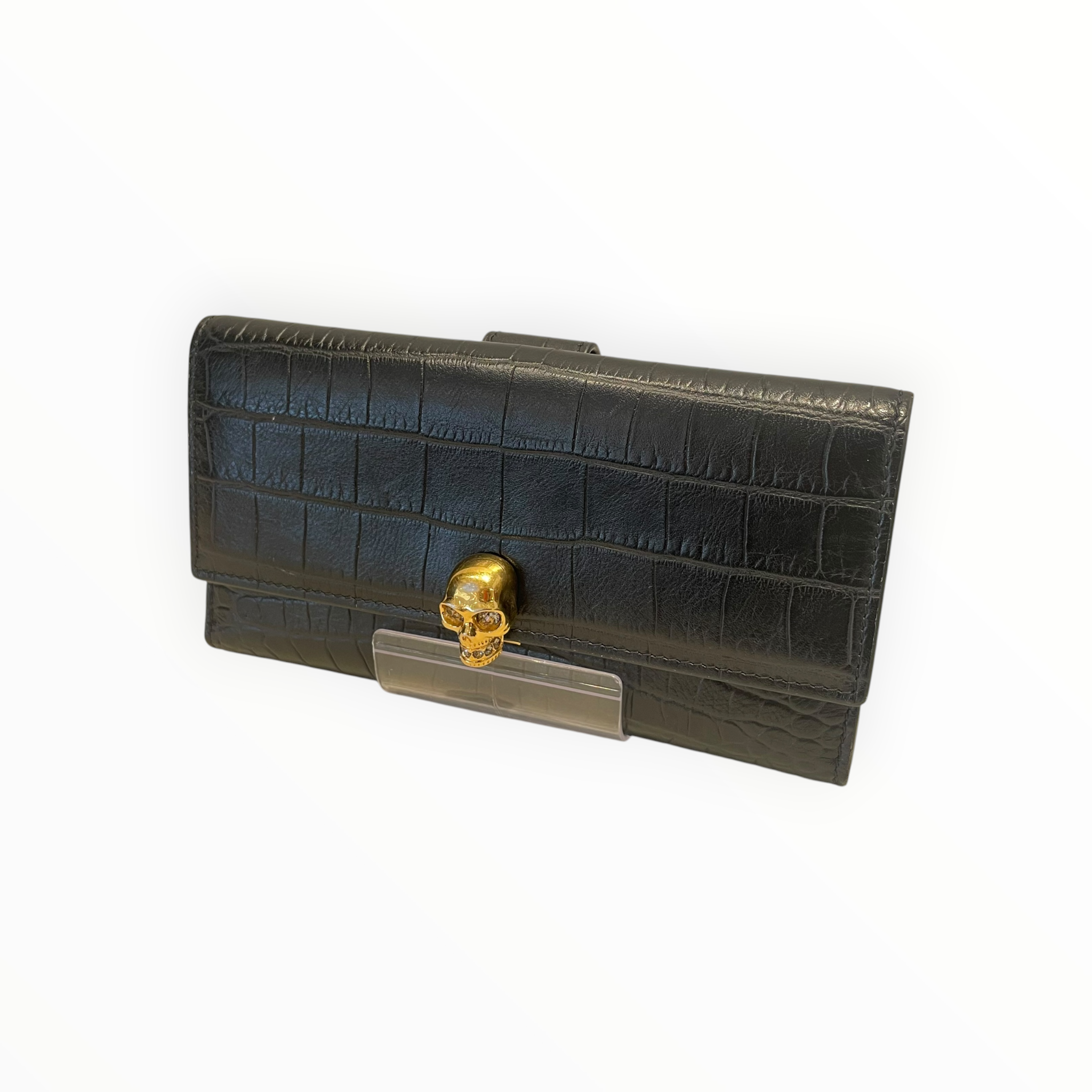 Alexander McQueen/Long Wallet/Leather/BLK/L's/Alexander Mcqueen Continental view 1